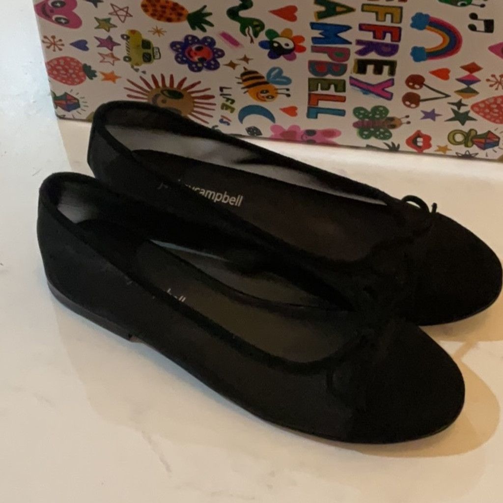Jeffrey Campbell Releve Flat in Black, Size: 6