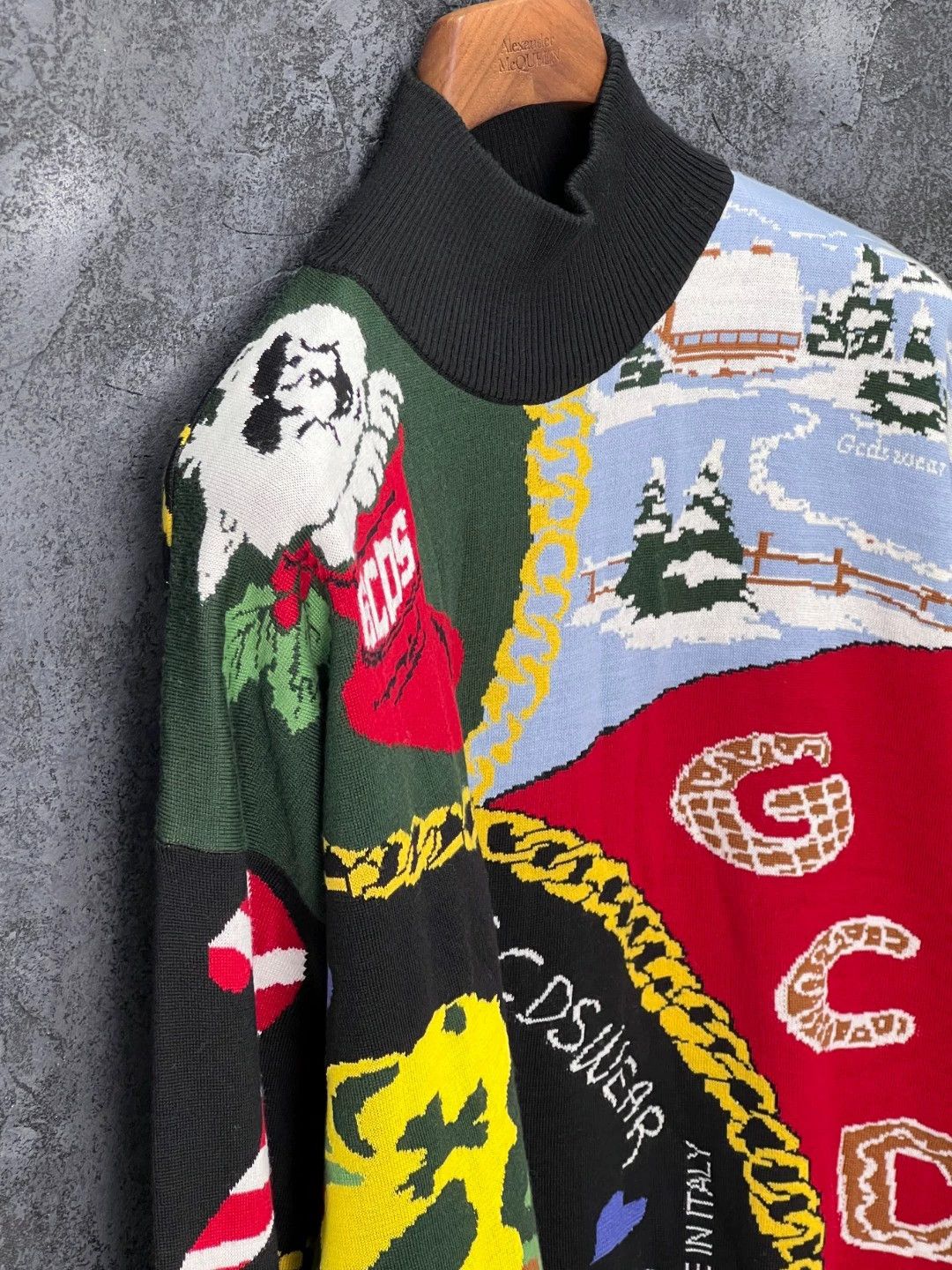 GCDS GCDS Floral Turtleneck Sweater Size US S / EU 44-46 / 1 - 4 Thumbnail
