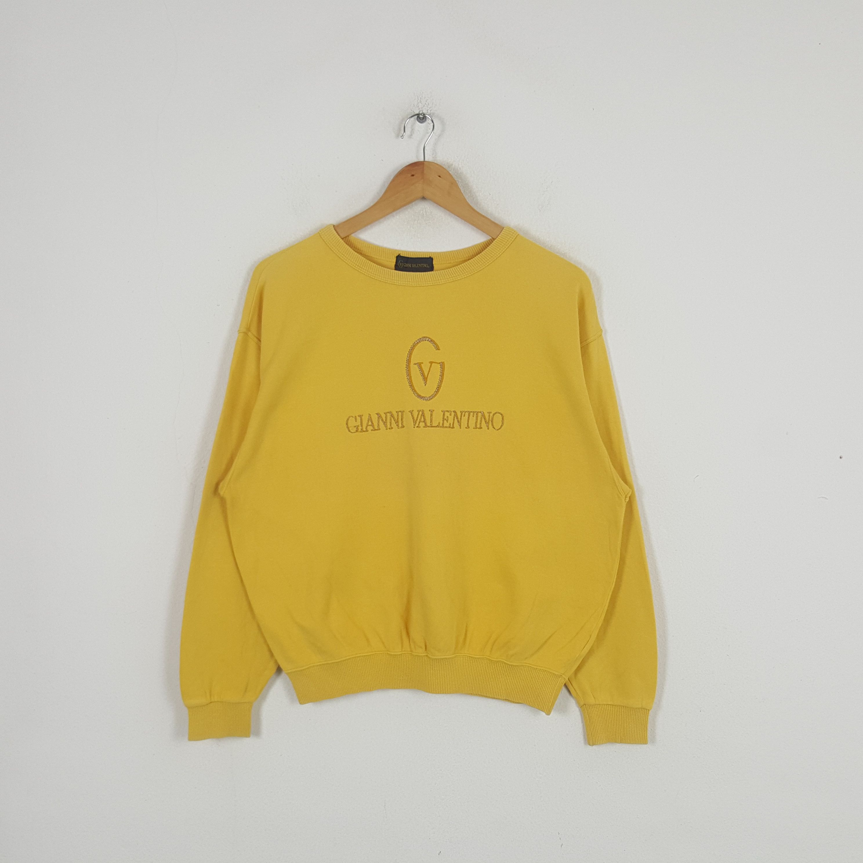 Gianni Valentino × Vintage Vintage Gianni Valentino Italian Brand Sweatshirt C286N7 Size US M / EU 48-50 / 2 - 1 Thumbnail