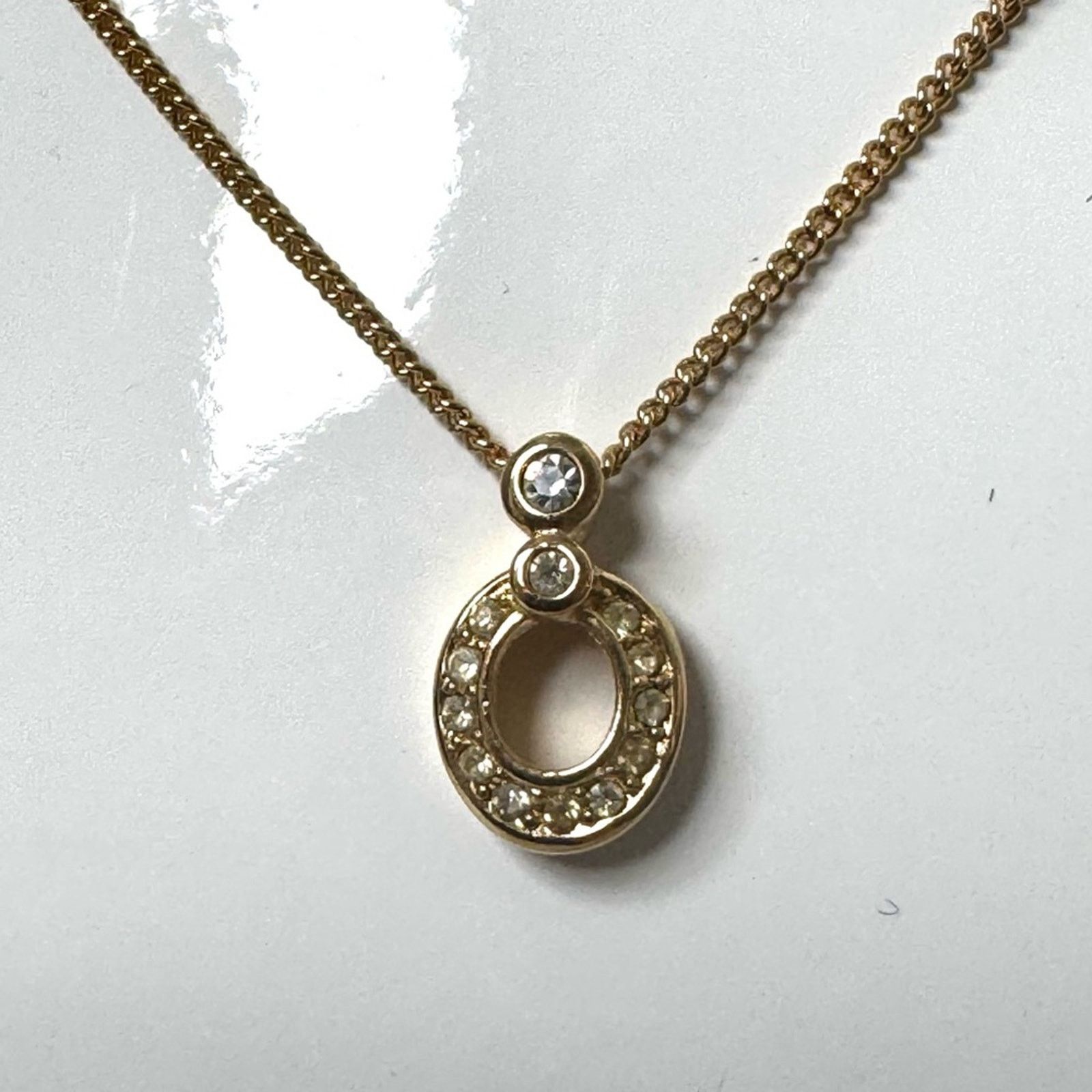 Dior Christian Dior pendant necklace adorned with rhinestones Size ONE SIZE - 1 Thumbnail