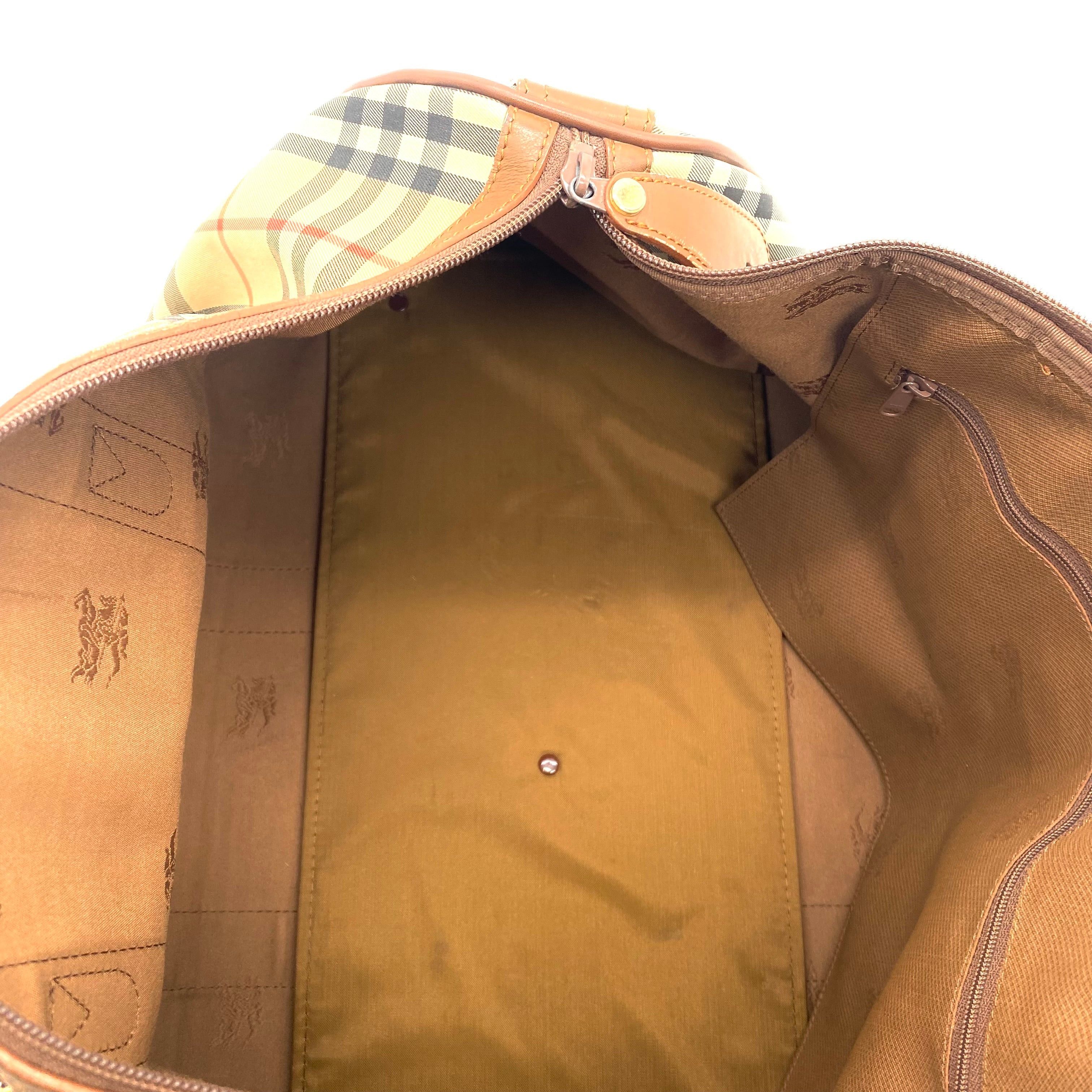 Burberry Vintage Burberry Boston Bag Nova Check Size ONE SIZE - 5 Thumbnail