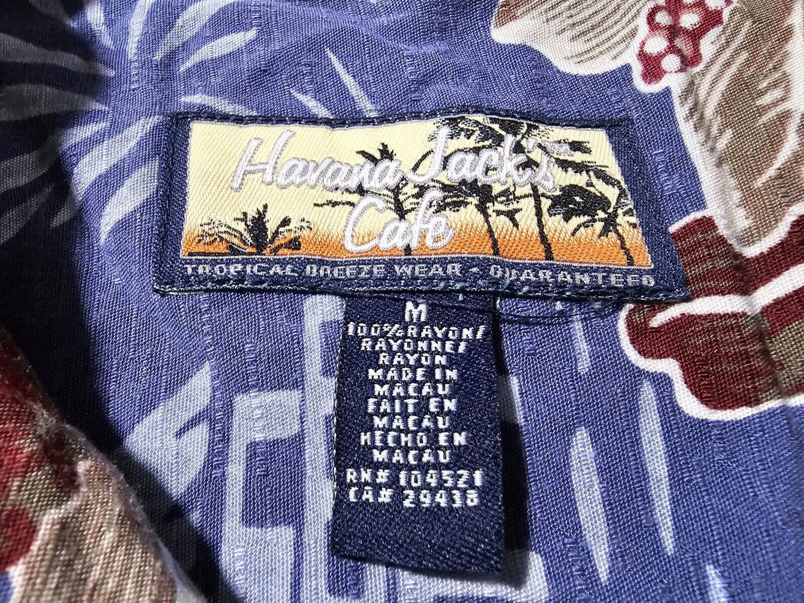 Havana Jacks Cafe havana jacks cafe rayon hawaiian shirt made in macau blue M Size US M / EU 48-50 / 2 - 3 Thumbnail