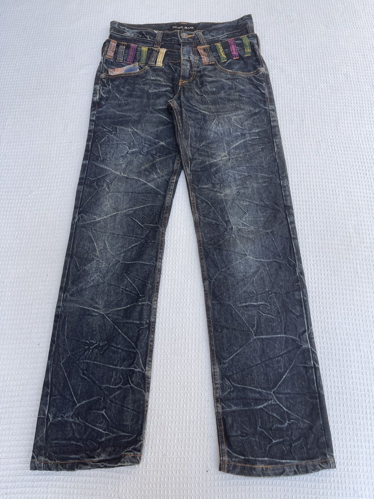 Hysteric Glamour Last Drop🔥Rare🔥NYLAUS Double Waist Japanese Style Jeans Size US 31 - 1 Thumbnail