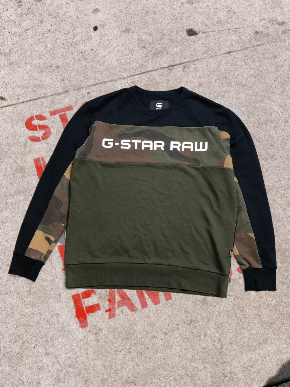G-Star G-Star Raw Camo Block Sweater Pullover Size US L / EU 52-54 / 3 - 1 Thumbnail