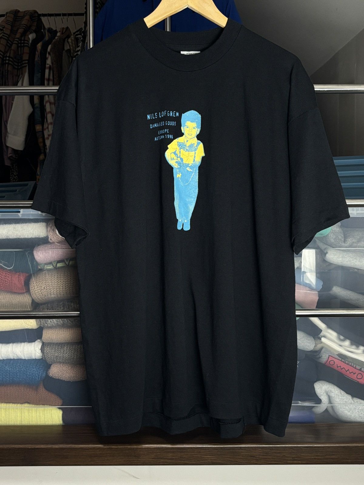 Band Tees Vintage Nils Lofgren Damaged Goods 1996 Tour T-Shirt Single Size US XL / EU 56 / 4 - 1 Thumbnail