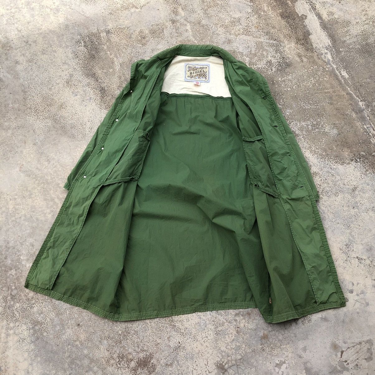 Diesel × Vintage DIESEL Embroidery Logo Light Long Jacket Size US M / EU 48-50 / 2 - 2 Thumbnail