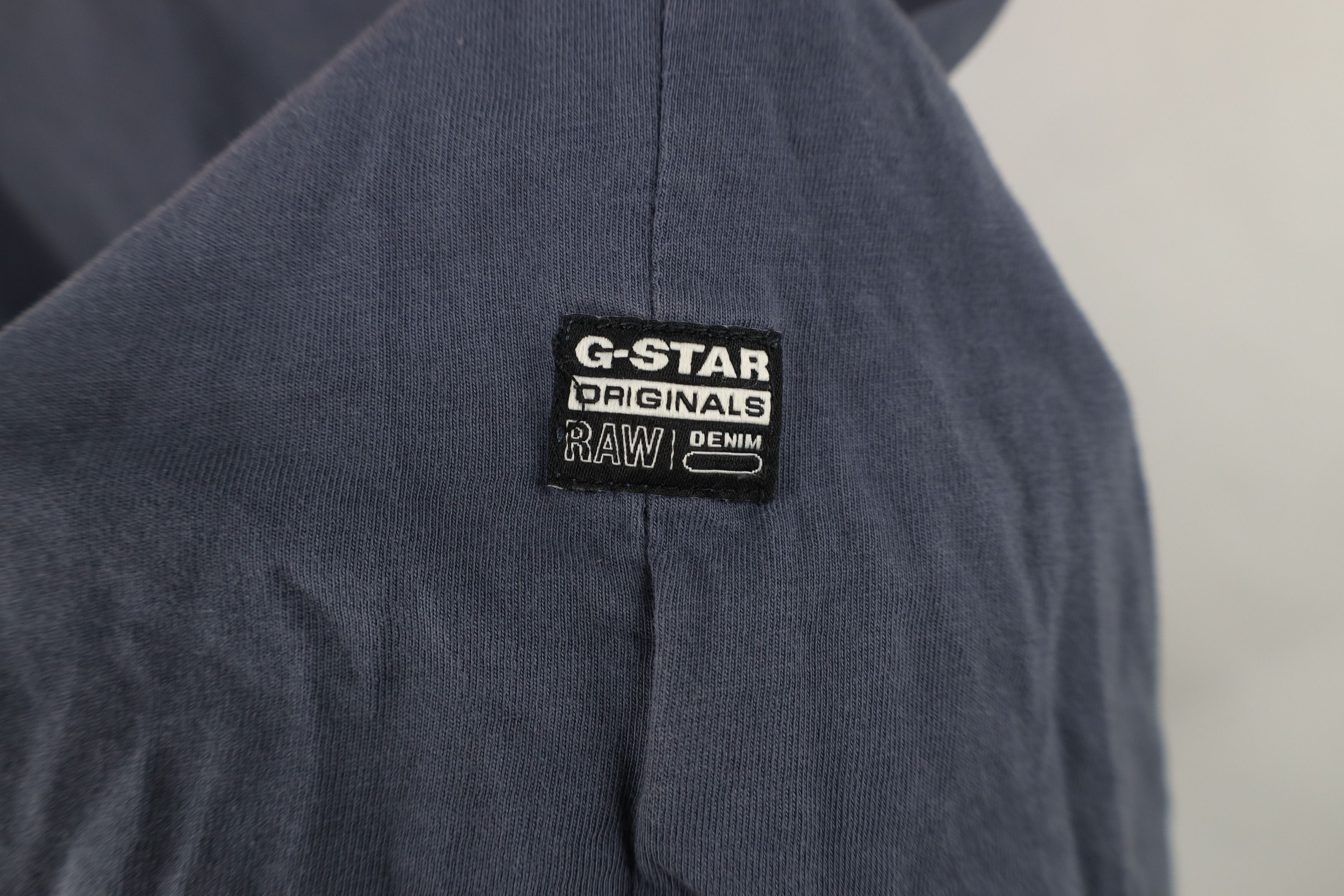 G-Star Deadstock G Star Raw Box Logo T-Shirt Steel Blue Cotton Size US XS / EU 42 / 0 - 10 Thumbnail