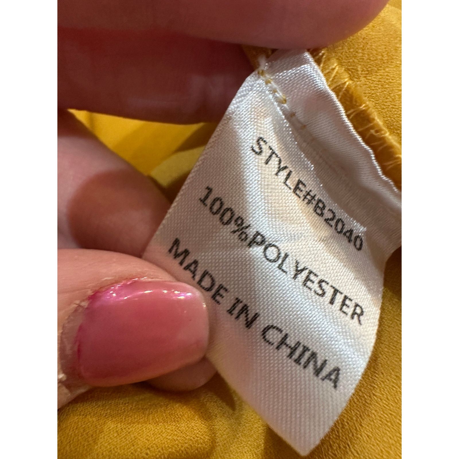 Other JODIFL Yellow Keyhole Neckline Drape Long Sleeve Blouse Size S / US 4 / IT 40 - 8 Thumbnail