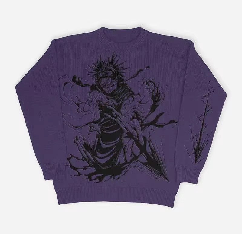 Japanese Brand Grunge Anime Sweater Size US L / EU 52-54 / 3 - 1 Thumbnail