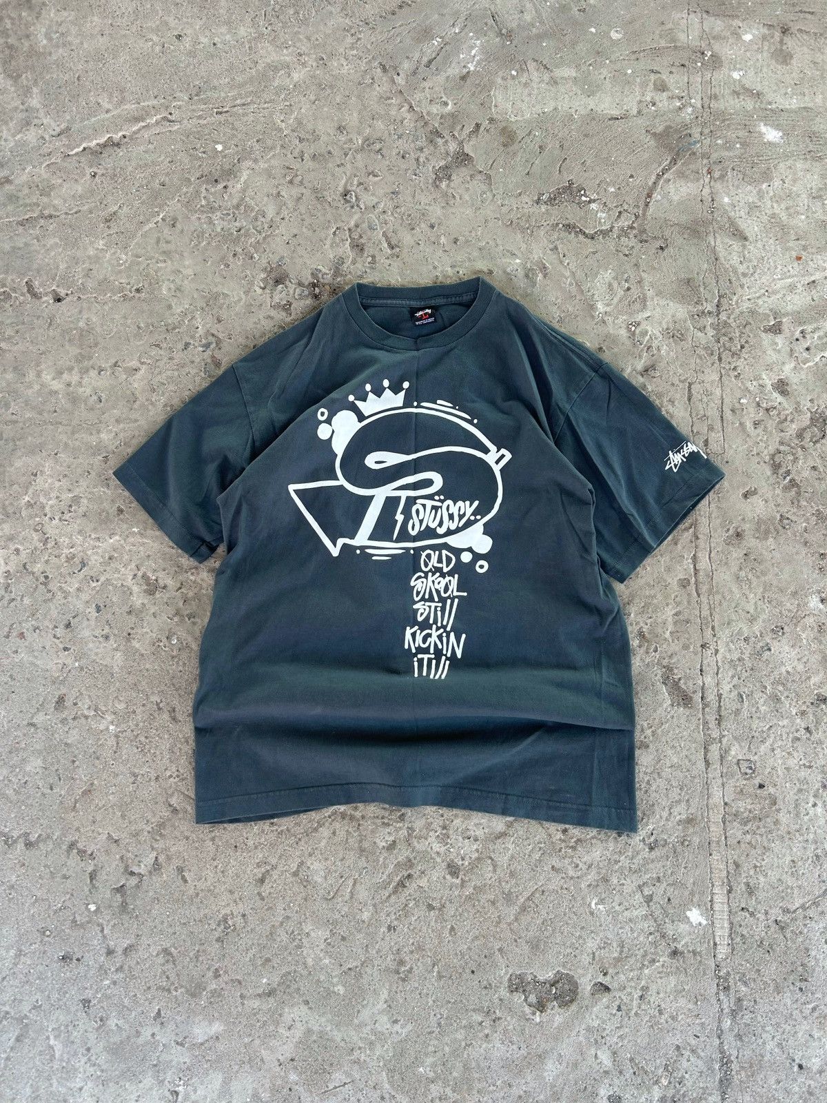 【OLD STUSSY】Stussy Old Skool Still Kickin' It Tee Stussy Vintage Stussy “Old Skool still kickin it” t-shirt