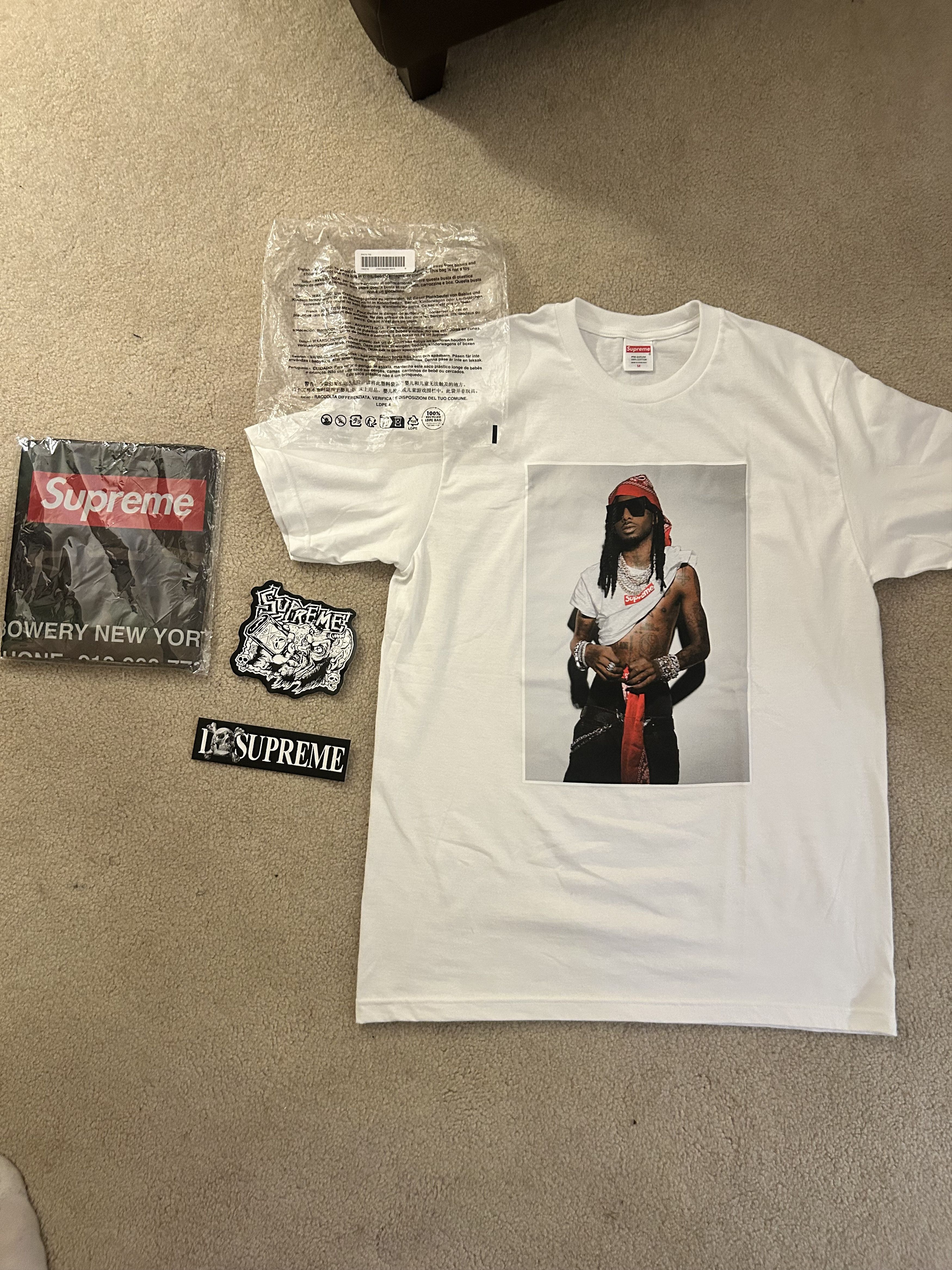 Supreme Playboy Carti Picture Tee Size US M / EU 48-50 / 2 - 1 Thumbnail