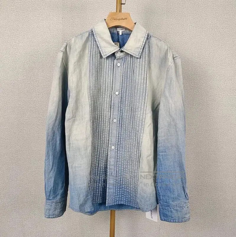 Loewe Loewe Light Blue Cotton Women's Jacket . Size L / US 10 / IT 46 - 1 Thumbnail