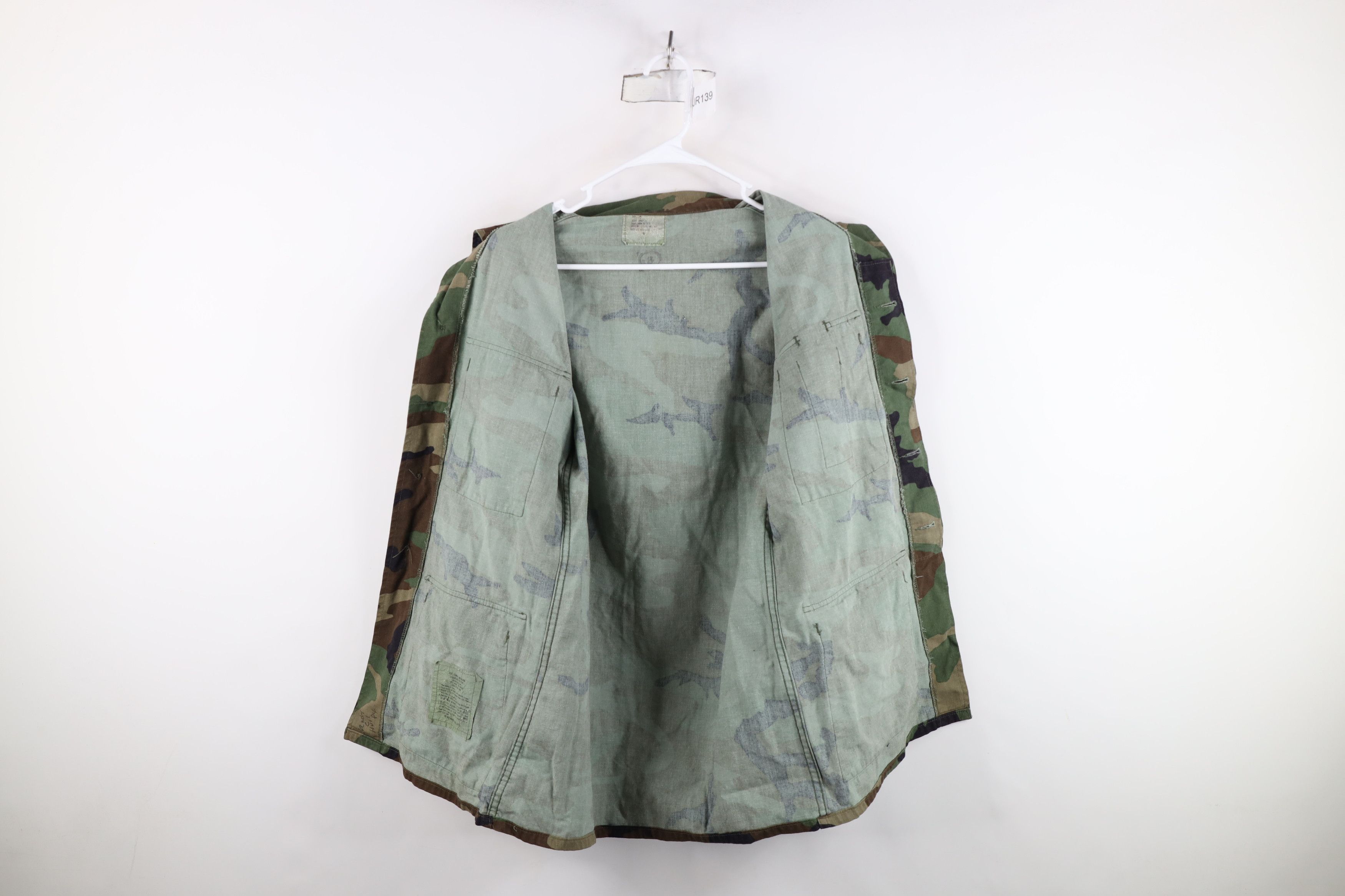 Vintage Vintage 80s USMC Woodland Camouflage Combat Coat Jacket USA Size US S / EU 44-46 / 1 - 10 Thumbnail
