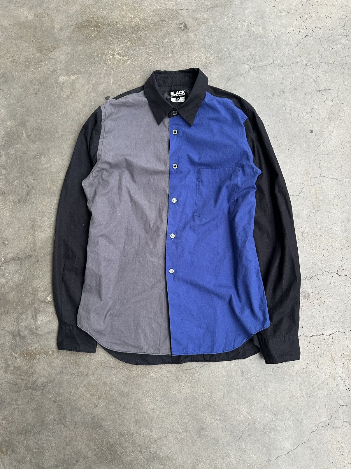 Comme des Garcons Black AW2020 Comme des Garcons Black 3 Block Button Up Shirt Size US M / EU 48-50 / 2 - 4 Thumbnail