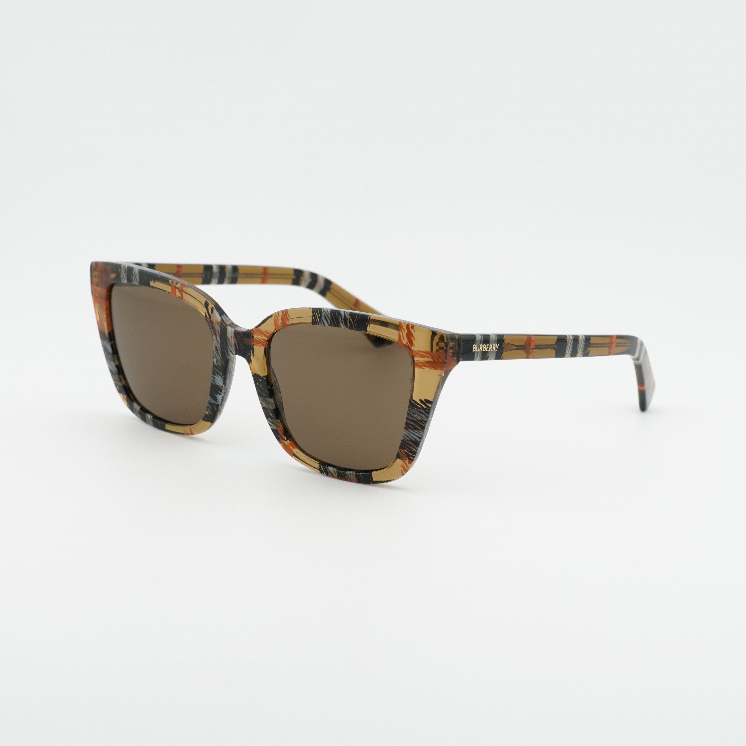Burberry Burberry BE4487 416373 Sunglasses Brown/Vintage Check Square Size ONE SIZE - 1 Thumbnail