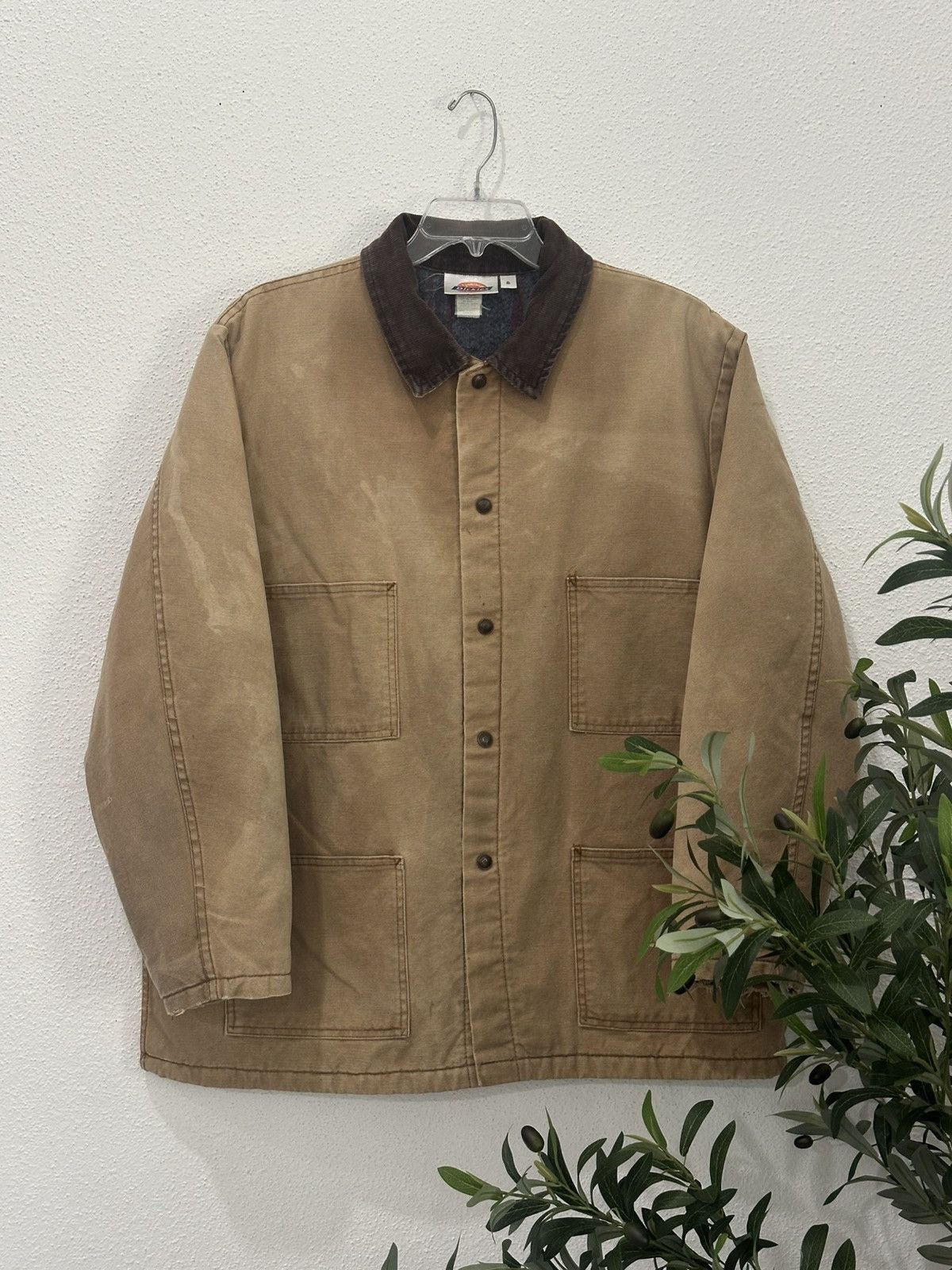 Dickies VTG 90s Dickies Chore Jacket 48 Duck Canvas Blanket Lined Size US XL / EU 56 / 4 - 1 Thumbnail