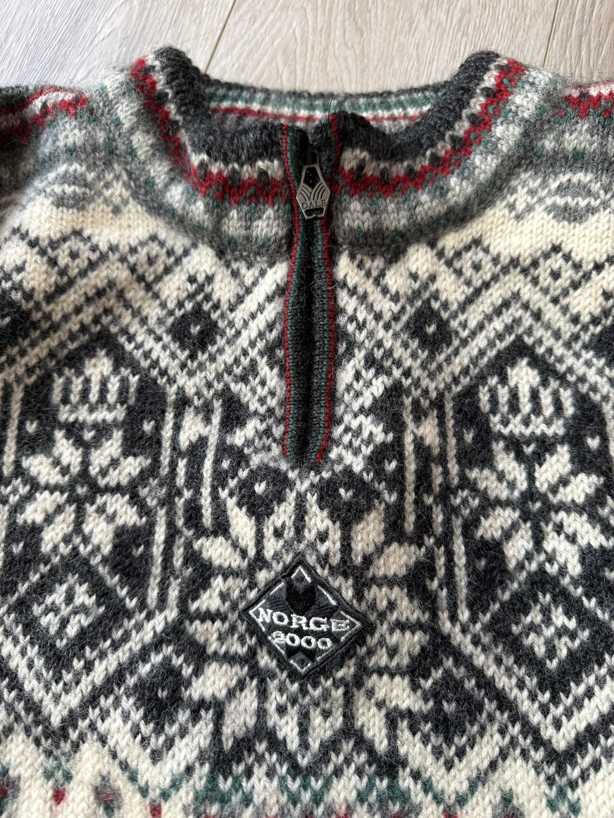 Dale Of Norway Dale Of Norway Wool Fair Isle Nordic Knit 1/4 Zip Sweater Size US S / EU 44-46 / 1 - 3 Thumbnail