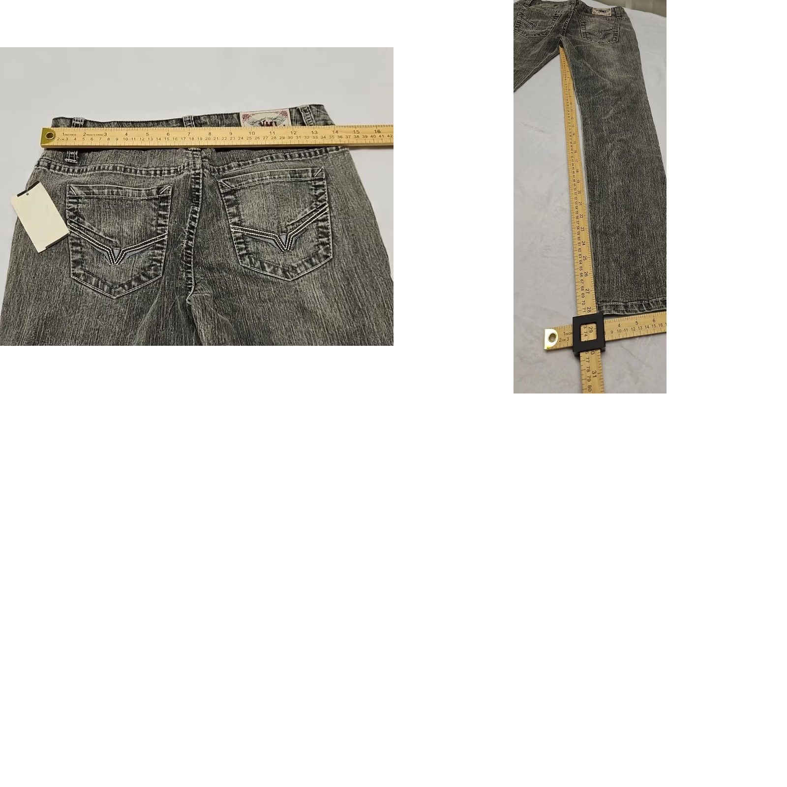 Denime YMI Skinny Jeans Women Size 3 Gray Stretch Denim Mid Rise NWT Jeans Women Slim Skinny Gray NWT Regular Rise 28in Inseam Womens Size 26" / US 2 / IT 38 - 8 Thumbnail
