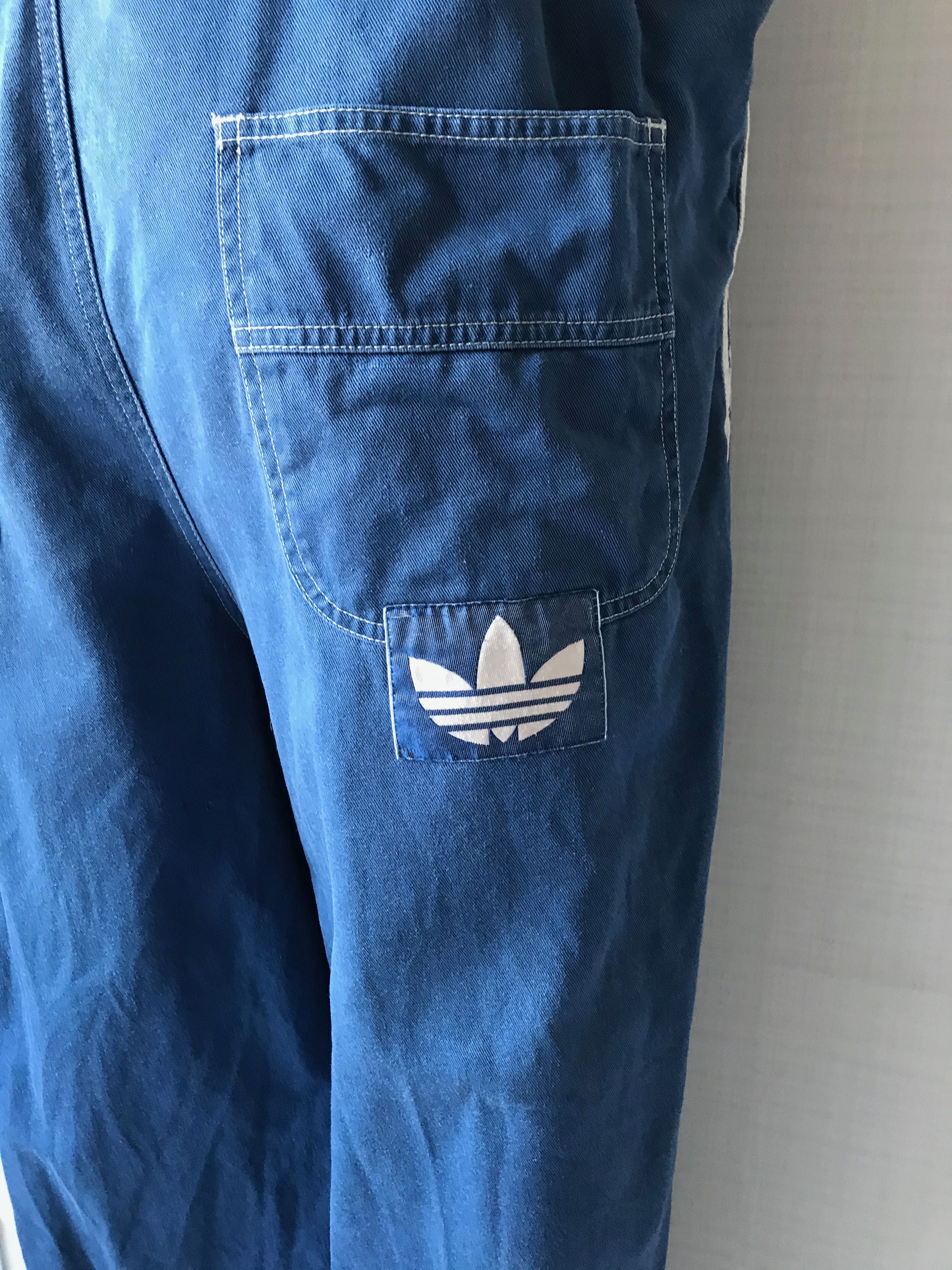Adidas RARE Vintage Adidas Overall Denim Trefoil Size US 32 / EU 48 - 8 Thumbnail