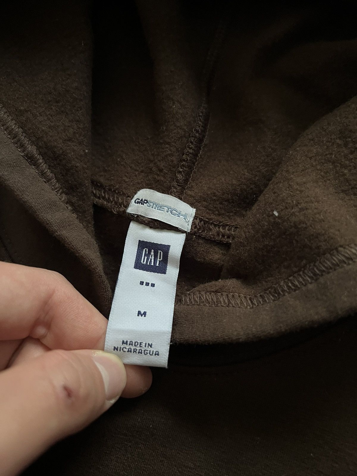 Gap × Vintage Vintage Y2k Gap Brown 🤎 Hype Hoodie 90’s Size M / US 6-8 / IT 42-44 - 5 Thumbnail