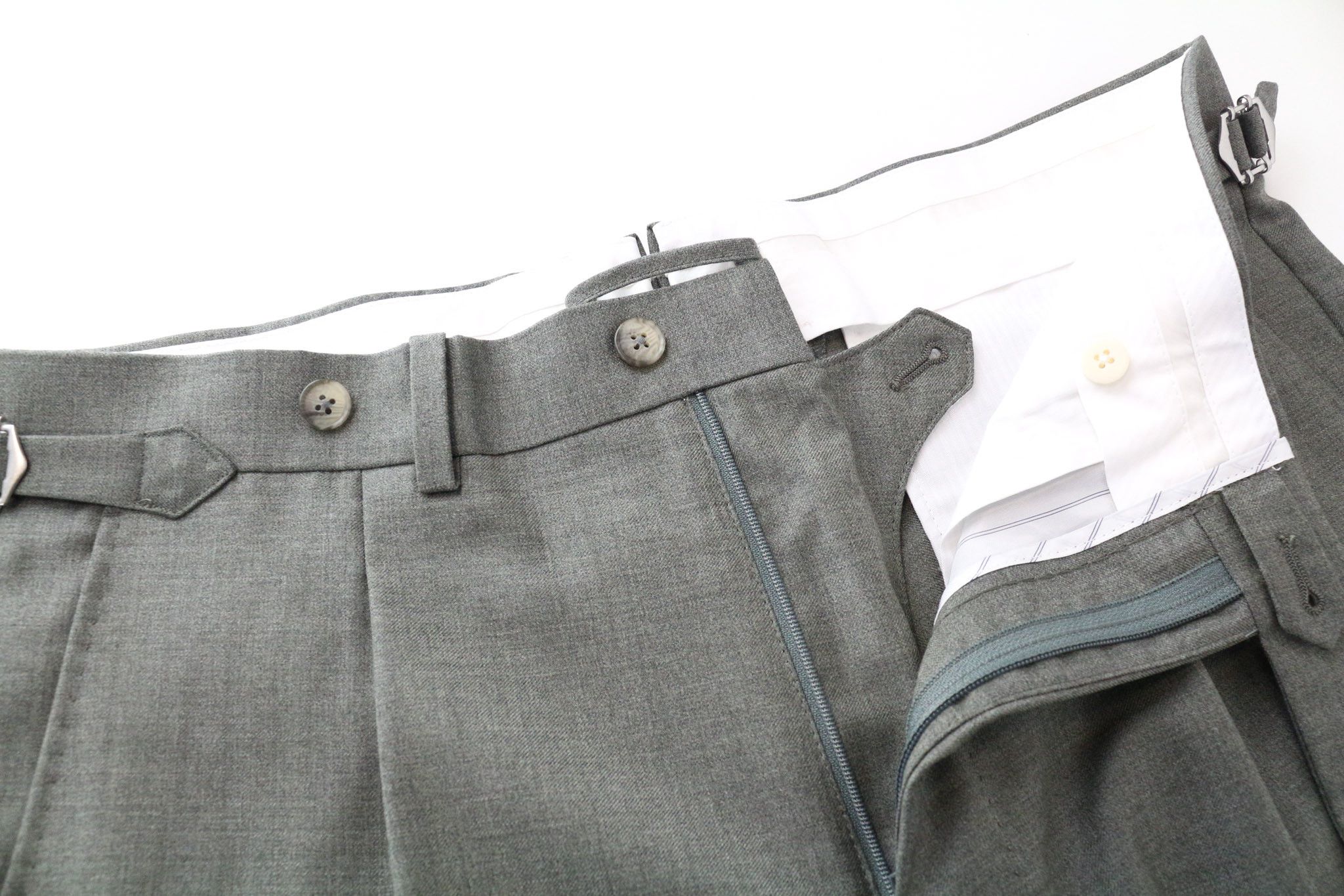Suitsupply UK36S Wool Green Waistcoat Trousers Suit 74032 Size 36S - 12 Thumbnail