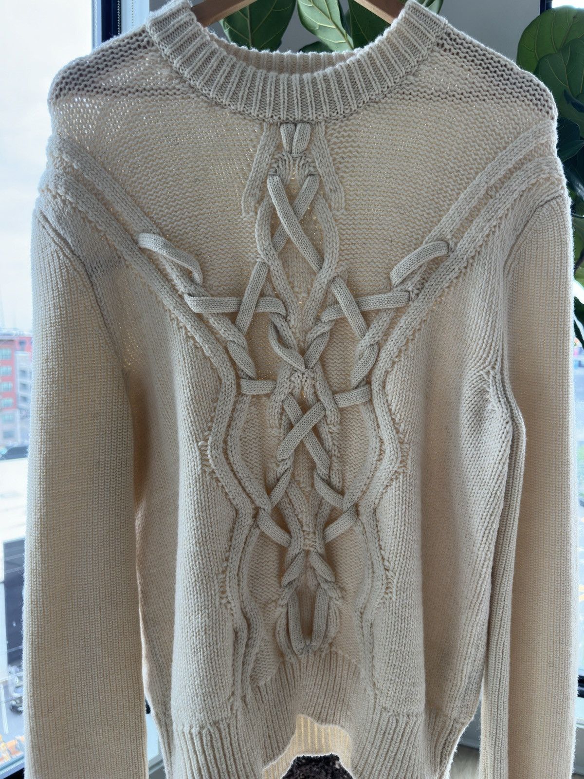 Isabel Marant Isabel Marant Off-White Cashmere Knitted Sweater Size US XL / EU 56 / 4 - 2 Thumbnail