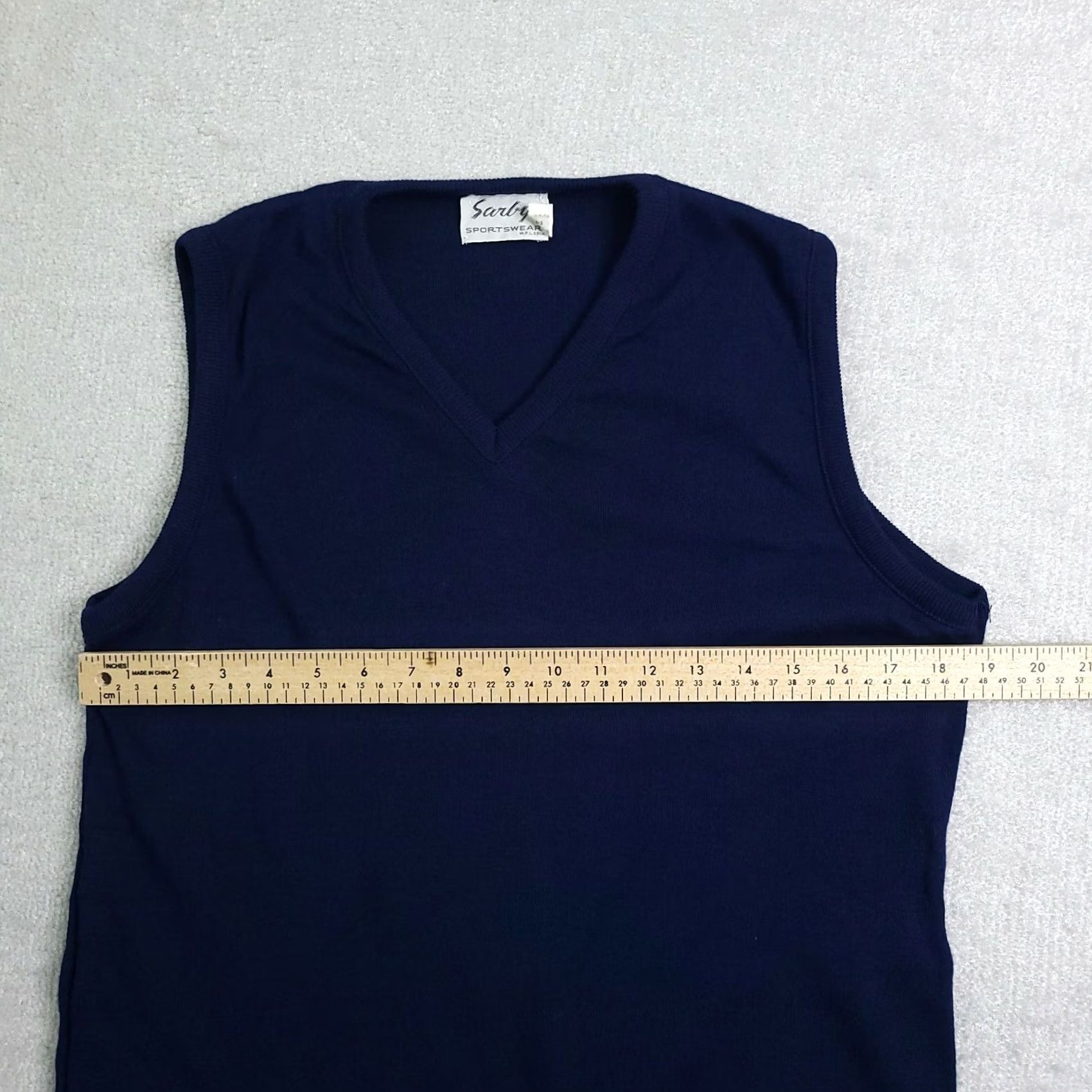 Vintage VINTAGE Sarby Sportswear Sweater Vest Mens XL Blue USA Rockabilly Orlon Size US XL / EU 56 / 4 - 4 Thumbnail