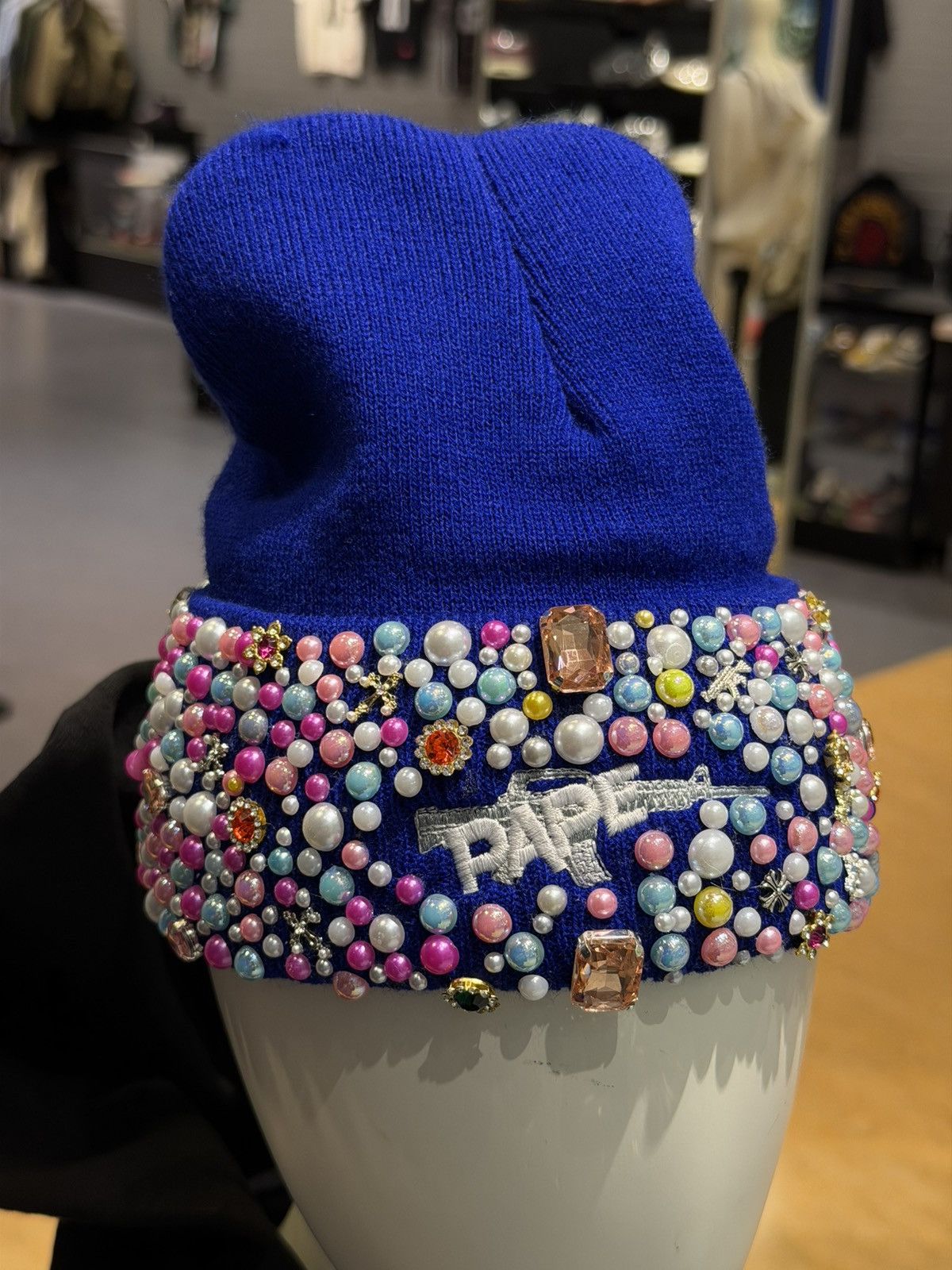 Other PAPE Stone Beanie Crystal Brand New Size ONE SIZE - 2 Thumbnail