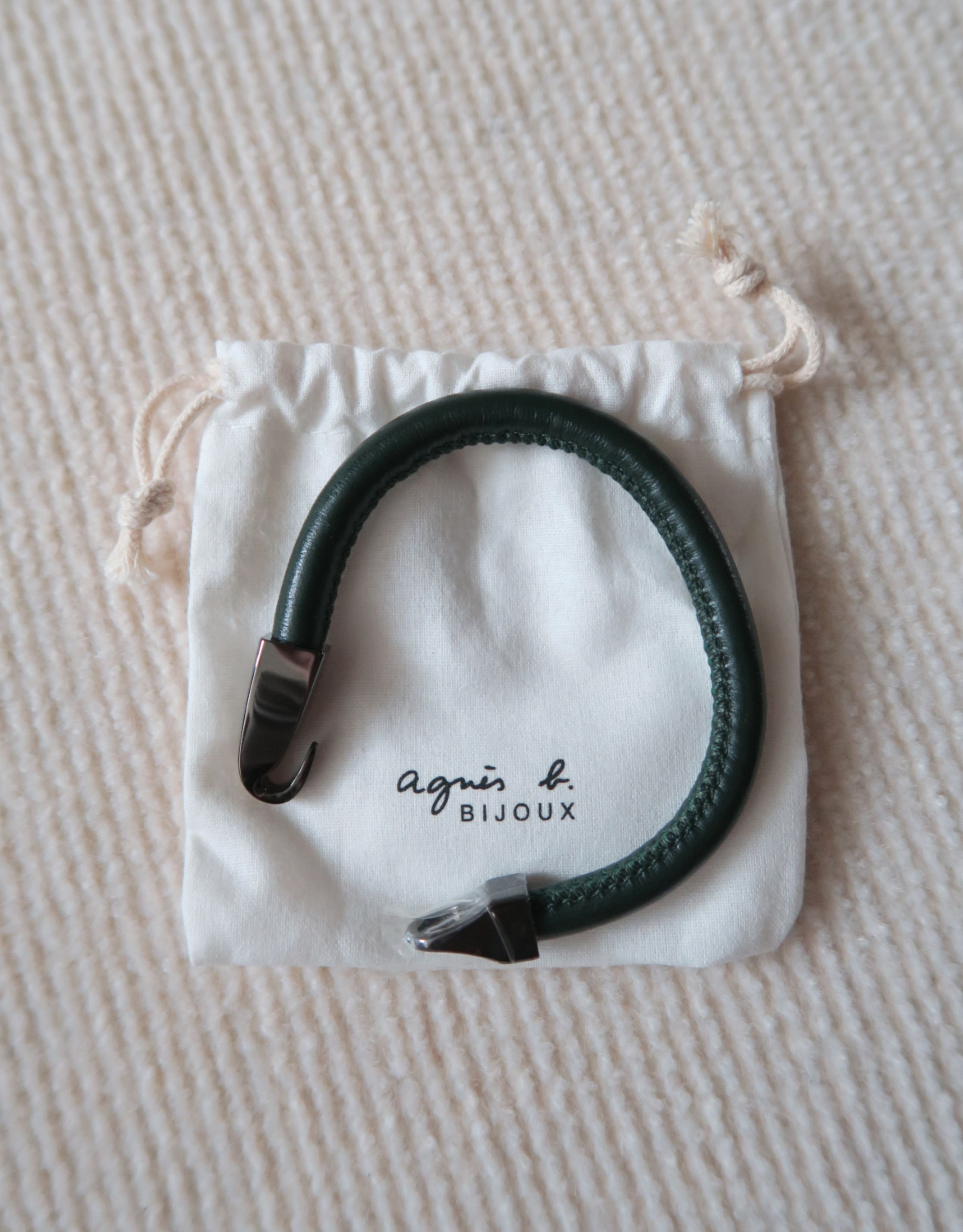 agnes b. Agnes b Unisex Hook Clasp Leather Bracelet Size ONE SIZE - 6 Thumbnail
