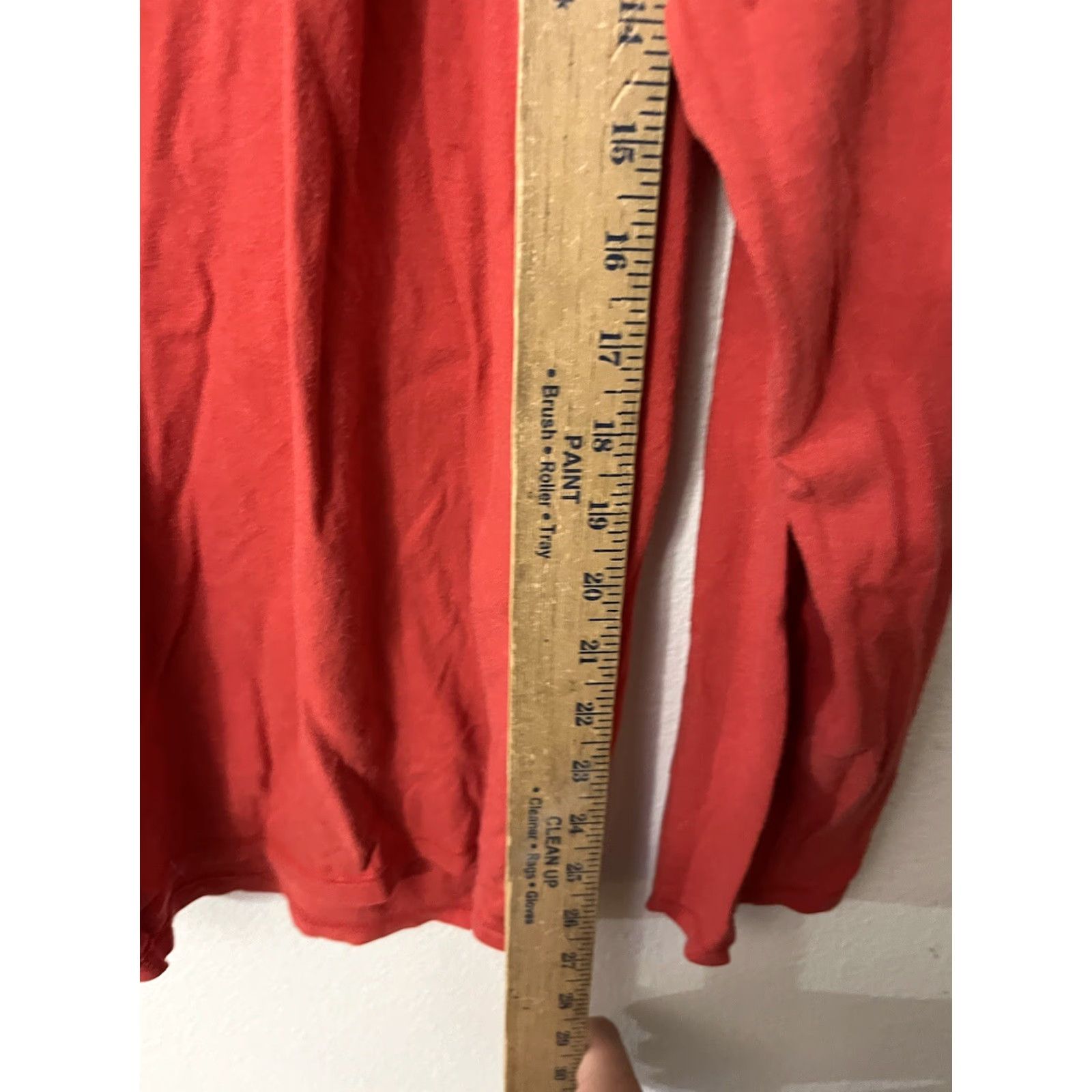 Vintage VINTAGE Lane Bryant Womens Red Long Sleeve V-Neck Pullover Top Blouse Size 18/20 Casual Slim Fit Size XXL / US 16-18 / IT 52-54 - 4 Thumbnail