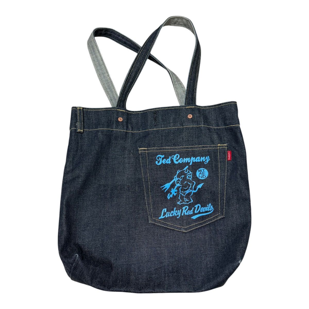 Tedman Tedman Devil Denim Tote Bag Ted Company Dark Wash Rare Grail Size ONE SIZE - 1 Thumbnail