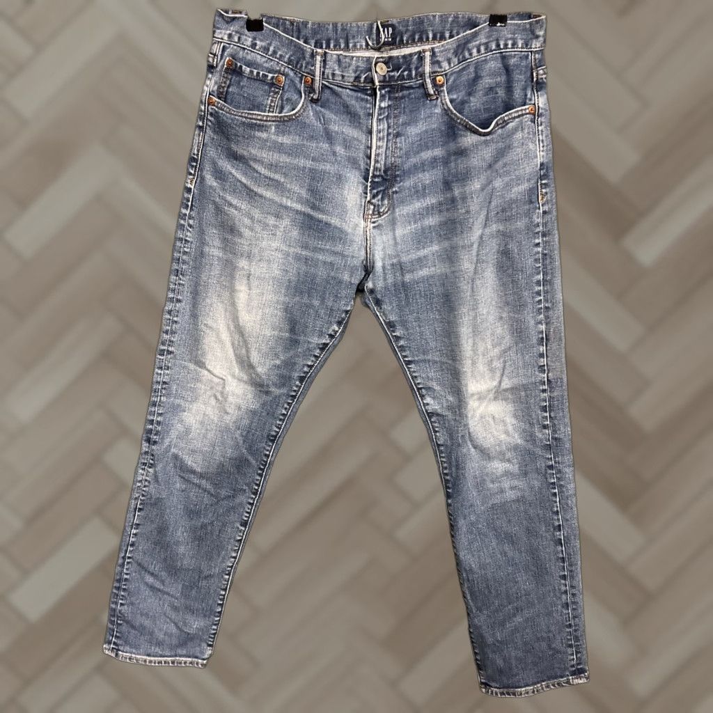 Gap Gap Mens Jeans 33x30 Blue Denim Straight Leg Athletic 1969 90s Retro USA Pocket Stretch Regular Mid Rise - Mens Jeans Gap 1969 Blue Dark Wash Denim Size US 33 - 1 Thumbnail