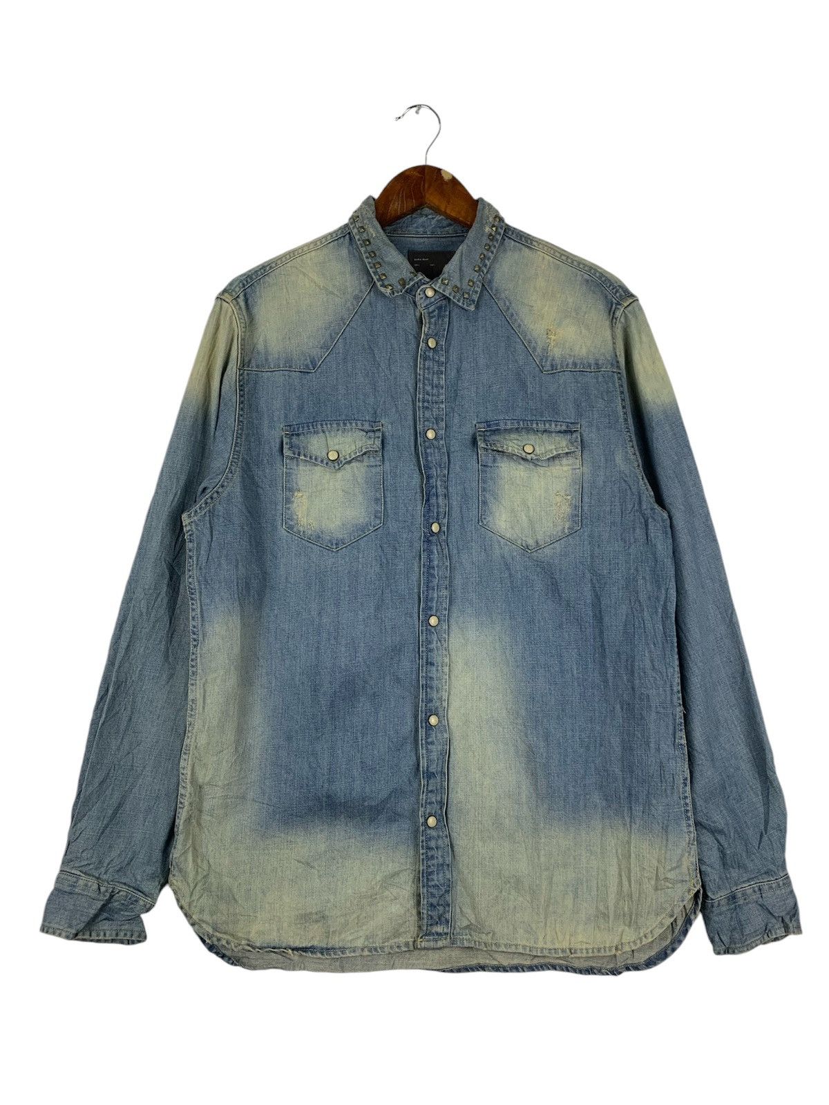 Zara Zara Distress Denim Jacket Size US L / EU 52-54 / 3 - 1 Thumbnail