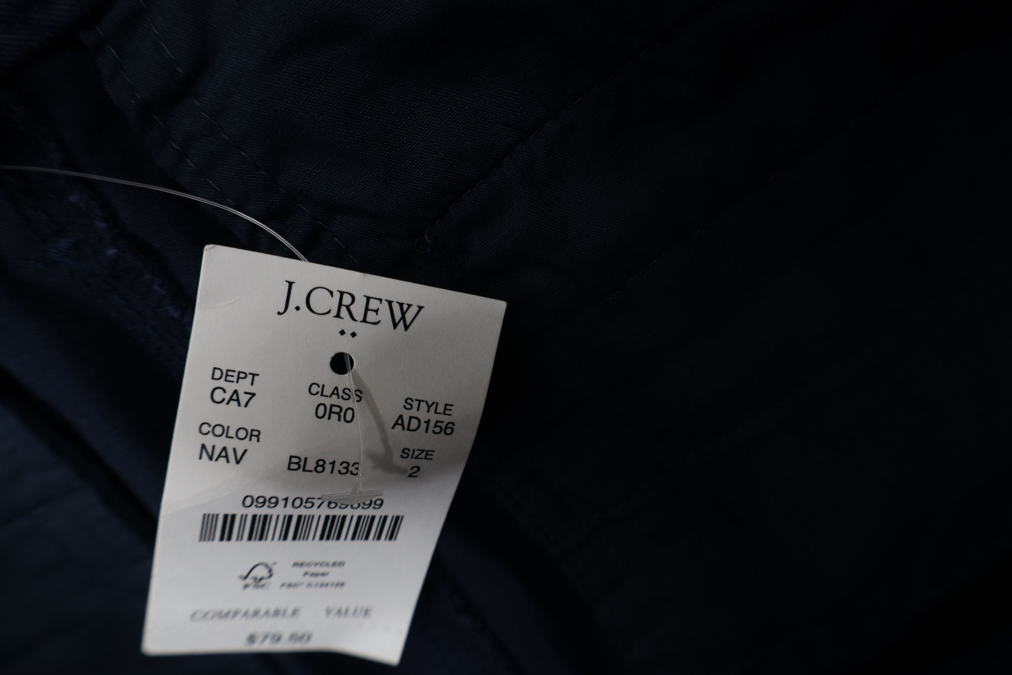 J.Crew New J Crew Girlfriend Chino Pants Trousers Navy Blue Size 26" / US 2 / IT 38 - 6 Thumbnail