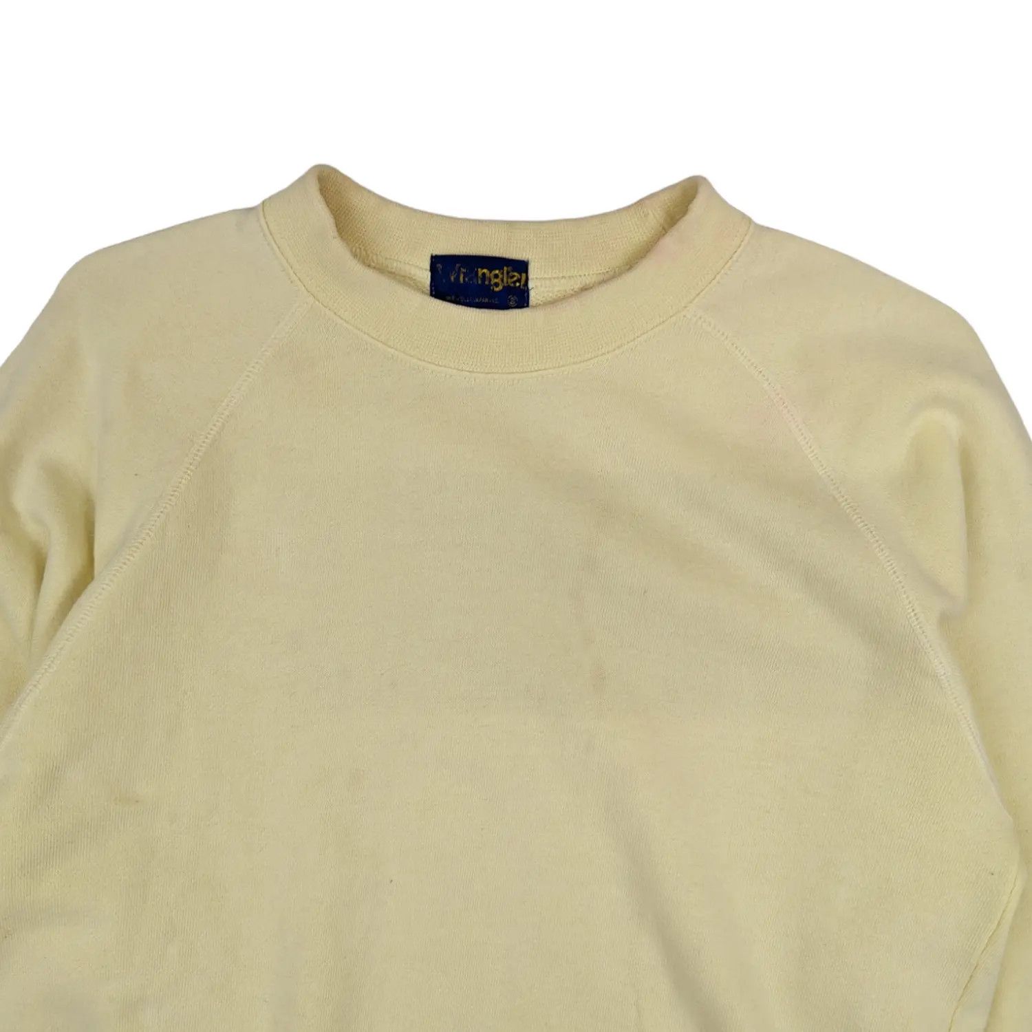 Wrangler Vintage 80's WRANGLER Yellow Plain Jumper Sweatshirt Size US XS / EU 42 / 0 - 4 Thumbnail
