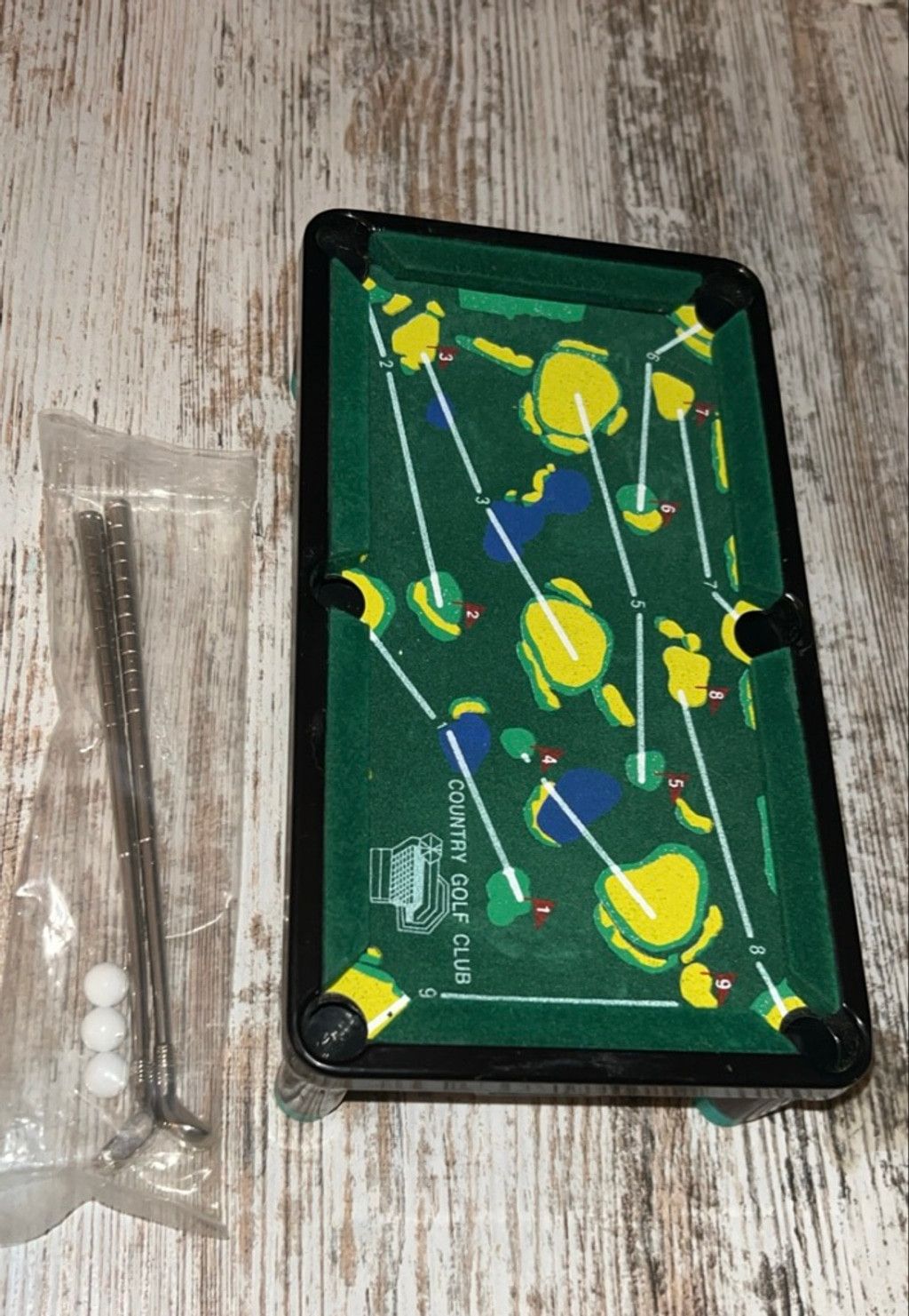 The Unbranded Brand Unbranded Mini Golf Pool Table Board Game One Size Green Size ONE SIZE - 1 Thumbnail