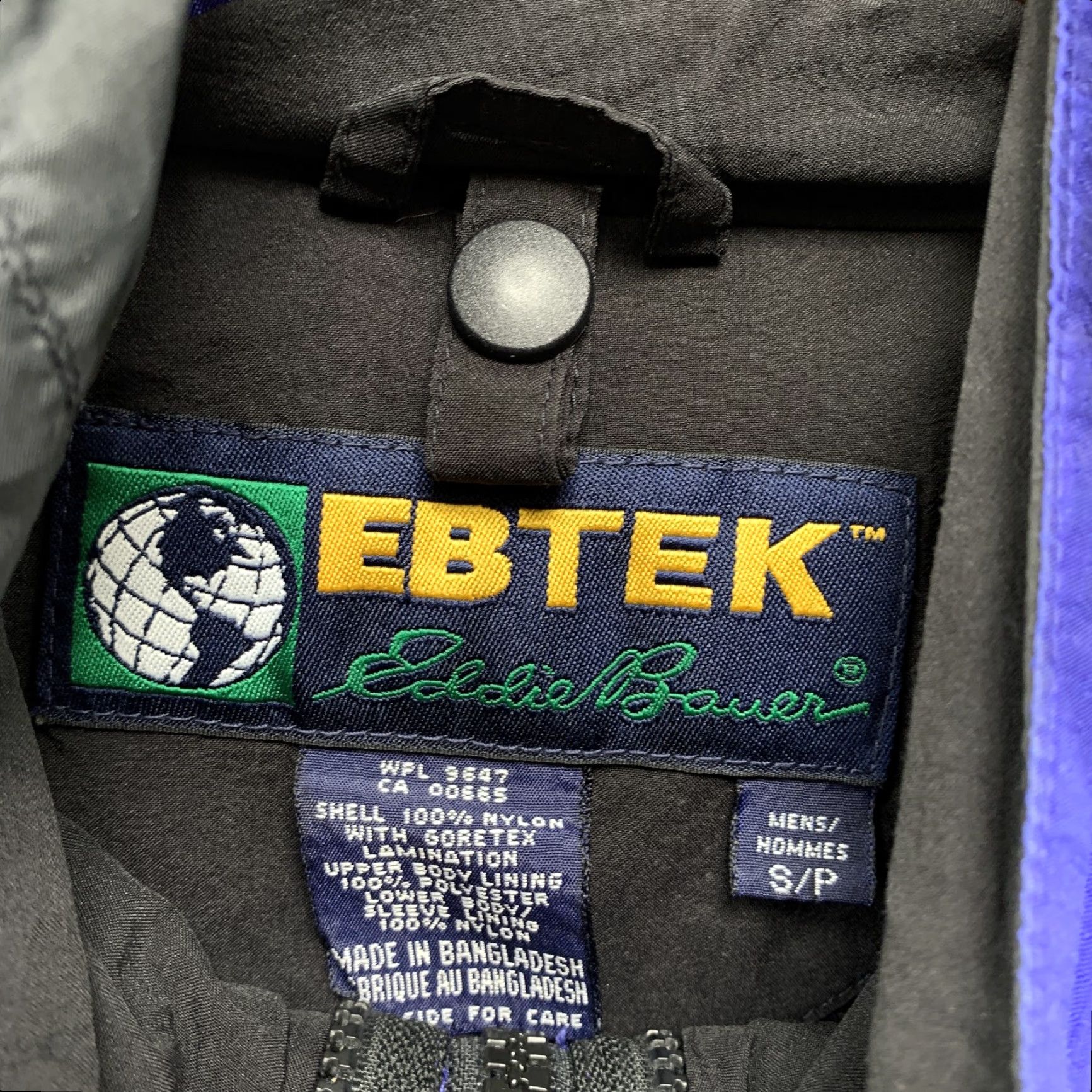 Eddie Bauer VINTAGE Eddie Bauer EBTEK Gore-Tex Hooded Jacket Mens Small Blue Purple Jacket Size US S / EU 44-46 / 1 - 5 Thumbnail