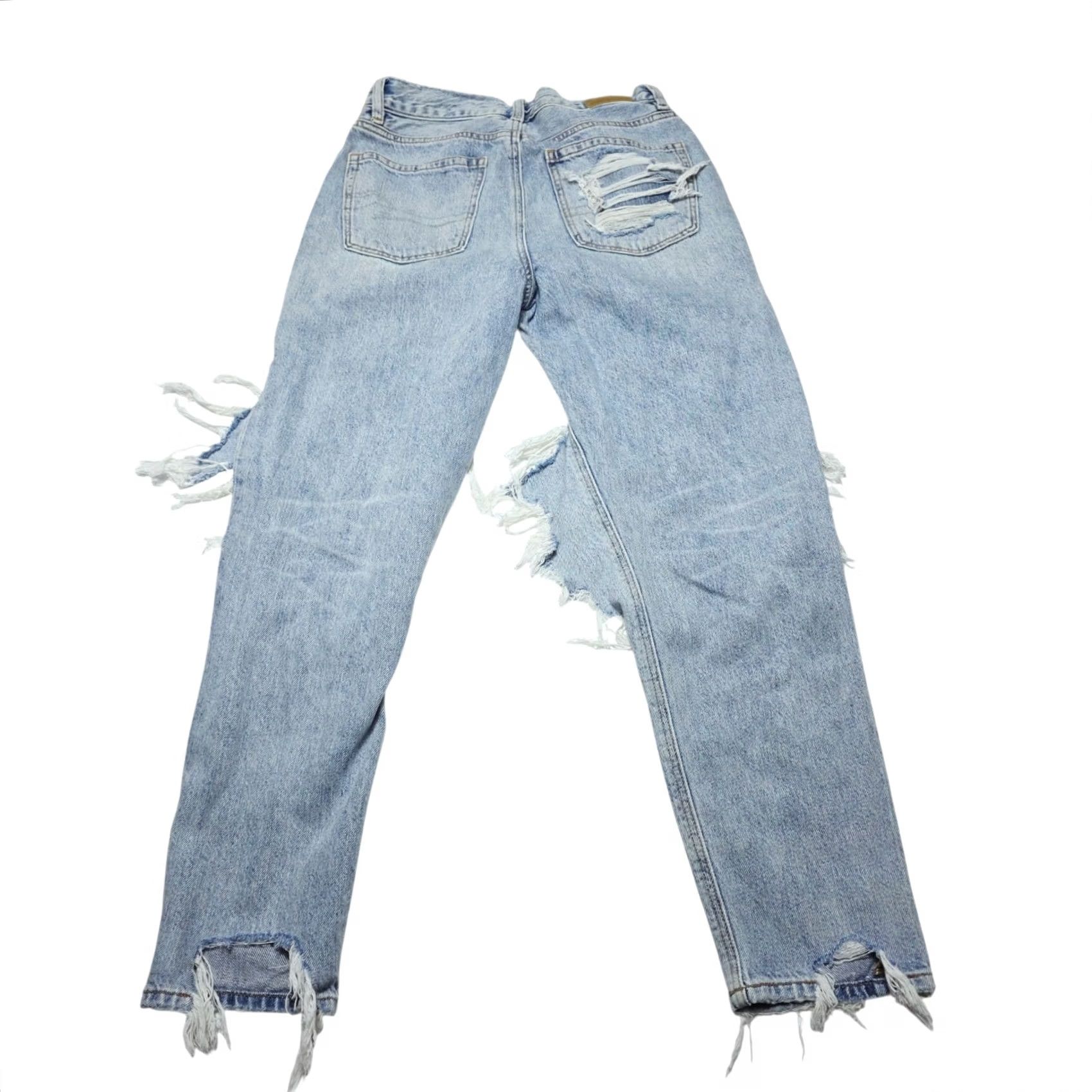 American Eagle Outfitters VINTAGE American Eagle Jeans Distressed Mom Jeans Women’s Size 2 Blue Stretch Size 26" / US 2 / IT 38 - 5 Thumbnail