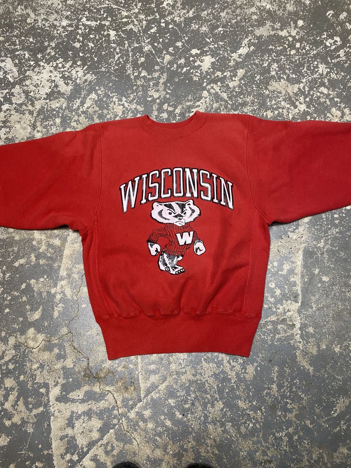 Champion × Vintage Vintage Wisconsin Badgers Champion Reverse Weave Sweatshirt Size US M / EU 48-50 / 2 - 3 Thumbnail