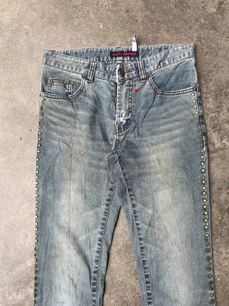 Japanese Brand JAPANESE BRAND FLARED JEANS RARE DESIGN Size 29" - 5 Thumbnail