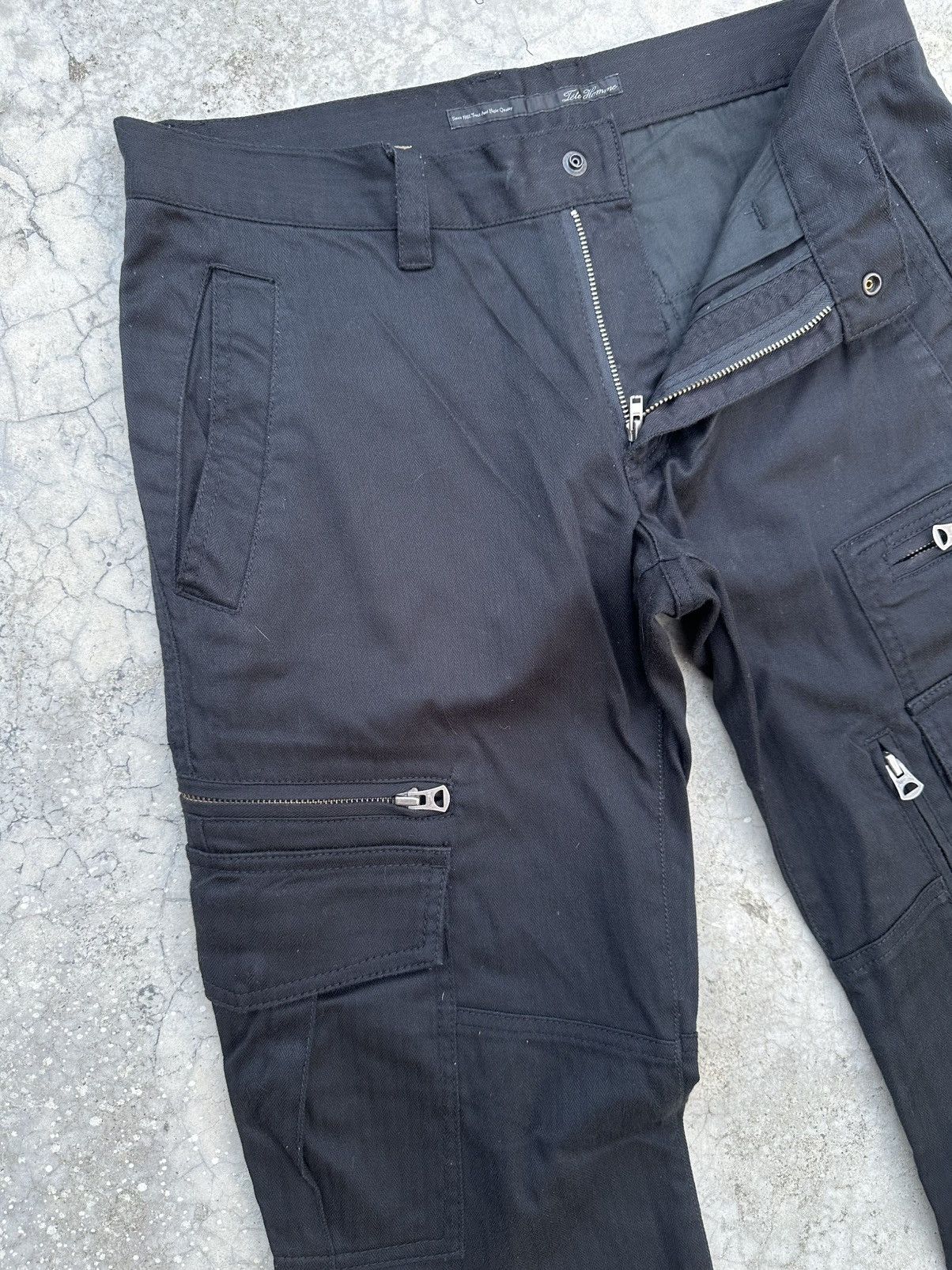 Tete Homme Vintage Tete Homme HBT Cargo Flare Trousers Pants Size US 32 / EU 48 - 7 Thumbnail