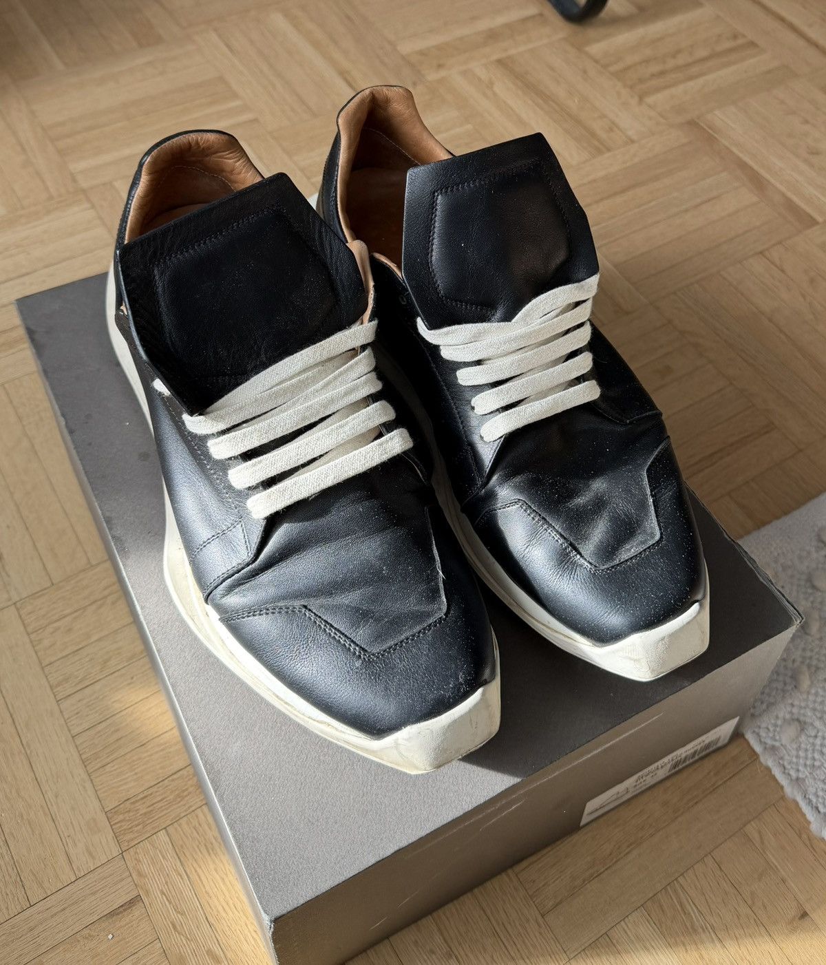 Rick Owens Rick Owens FW18 "Sisyphus" Oblique Laceup Runners Size US 11.5 / EU 44-45 - 1 Thumbnail