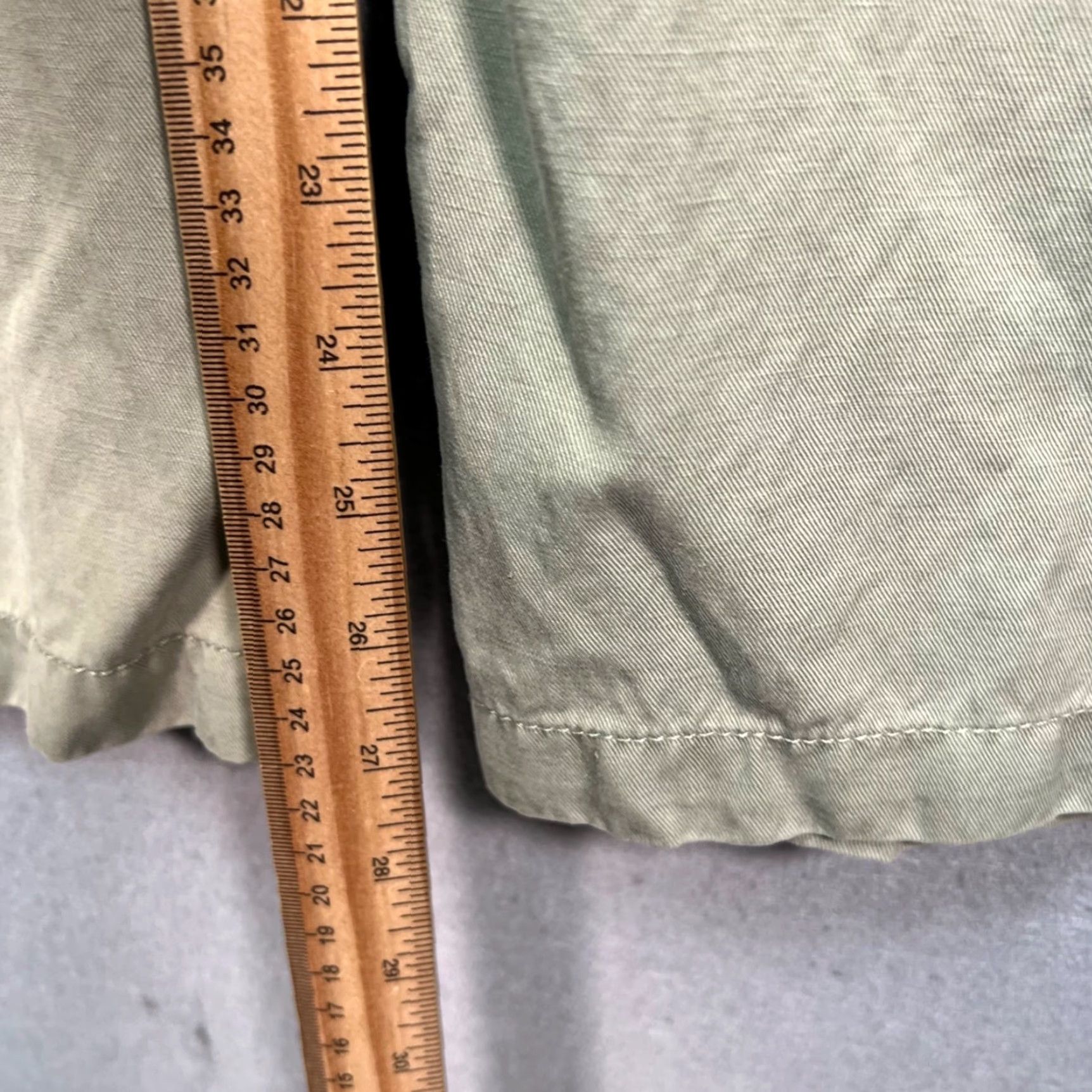 Madewell Womens Size 6 Wide Leg Pleated Chino Pants Sage Green