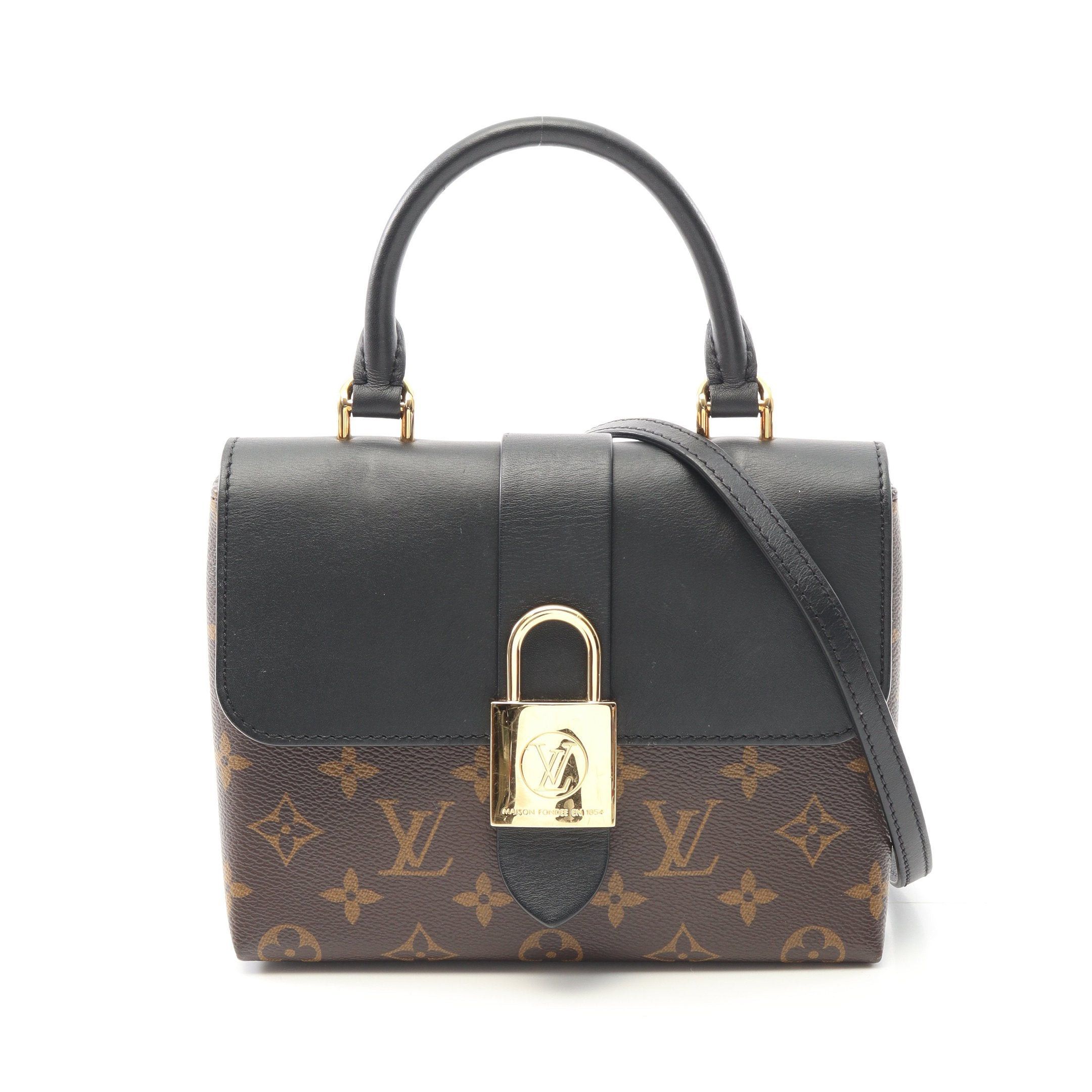 Louis Vuitton Louis Vuitton Rocky Bb Monogram Noir Handbag Leather Brown Black Size ONE SIZE - 1 Thumbnail