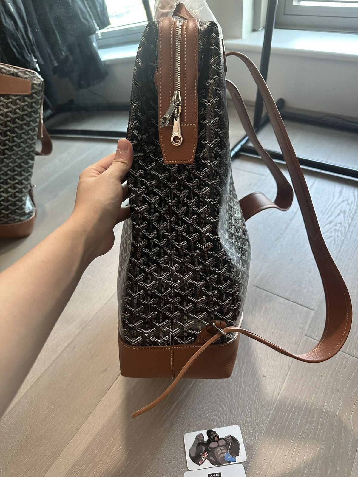 Goyard Goyard Cisalpin Backpack Black/Tan Size ONE SIZE - 4 Thumbnail