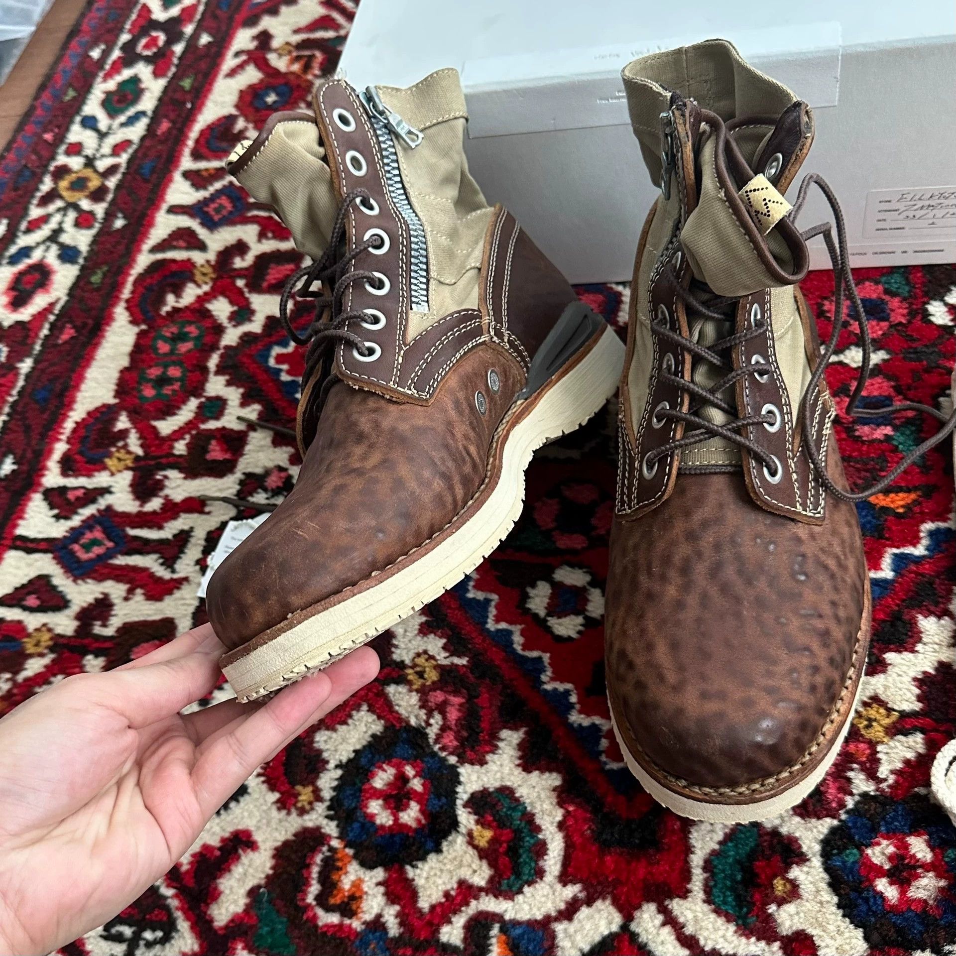 Visvim visvim 22aw 7-eyelet cracked leather boots US8 Size US 8 / EU 41 - 3 Thumbnail
