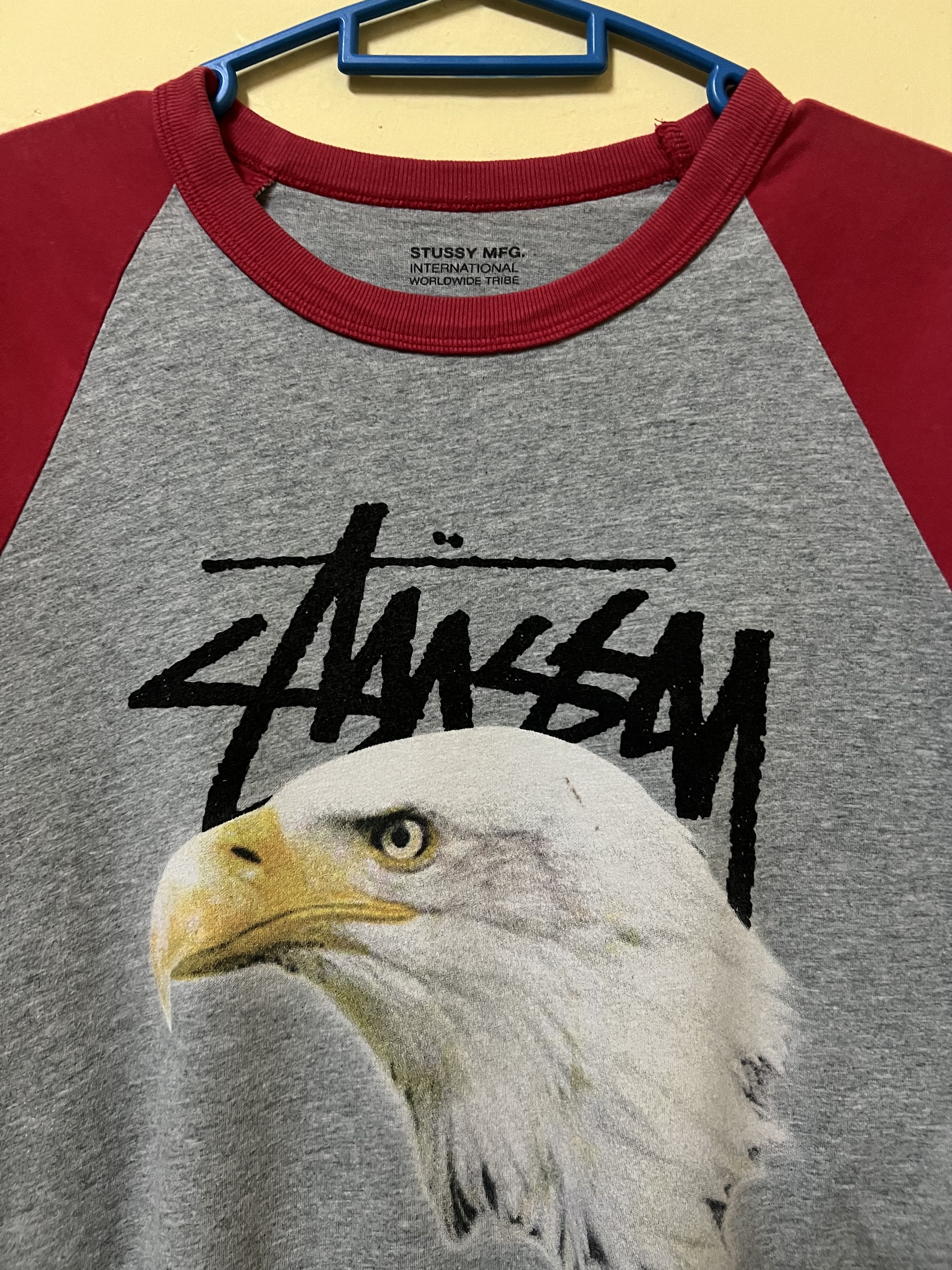 Stussy Stussy MFG Raglon Eagle Tee Size US S / EU 44-46 / 1 - 7 Thumbnail