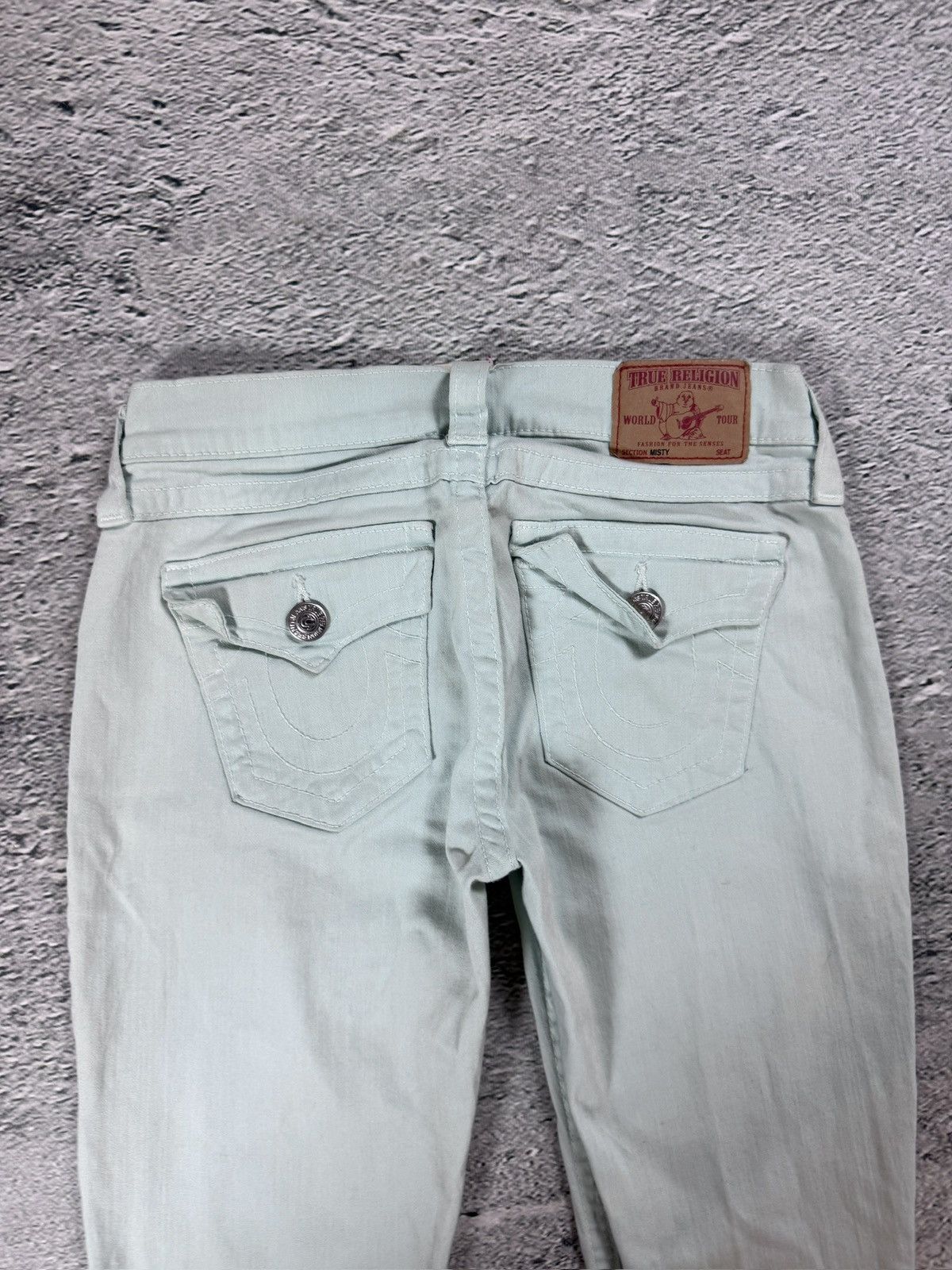 True Religion True Religion jeans mint turquoise vintage denim pants Size 28" / US 6 / IT 42 - 2 Thumbnail