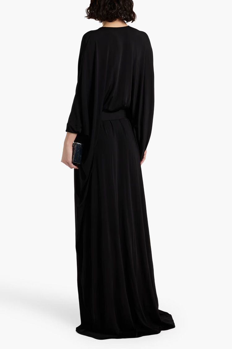 Tom Ford o1y0126 Maxi Dress in Black Size XS / US 0-2 / IT 36-38 - 3 Thumbnail