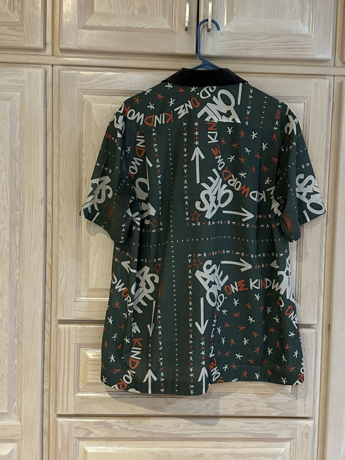 Sacai Sacai green designer eric haze button shirt Size US L / EU 52-54 / 3 - 6 Thumbnail
